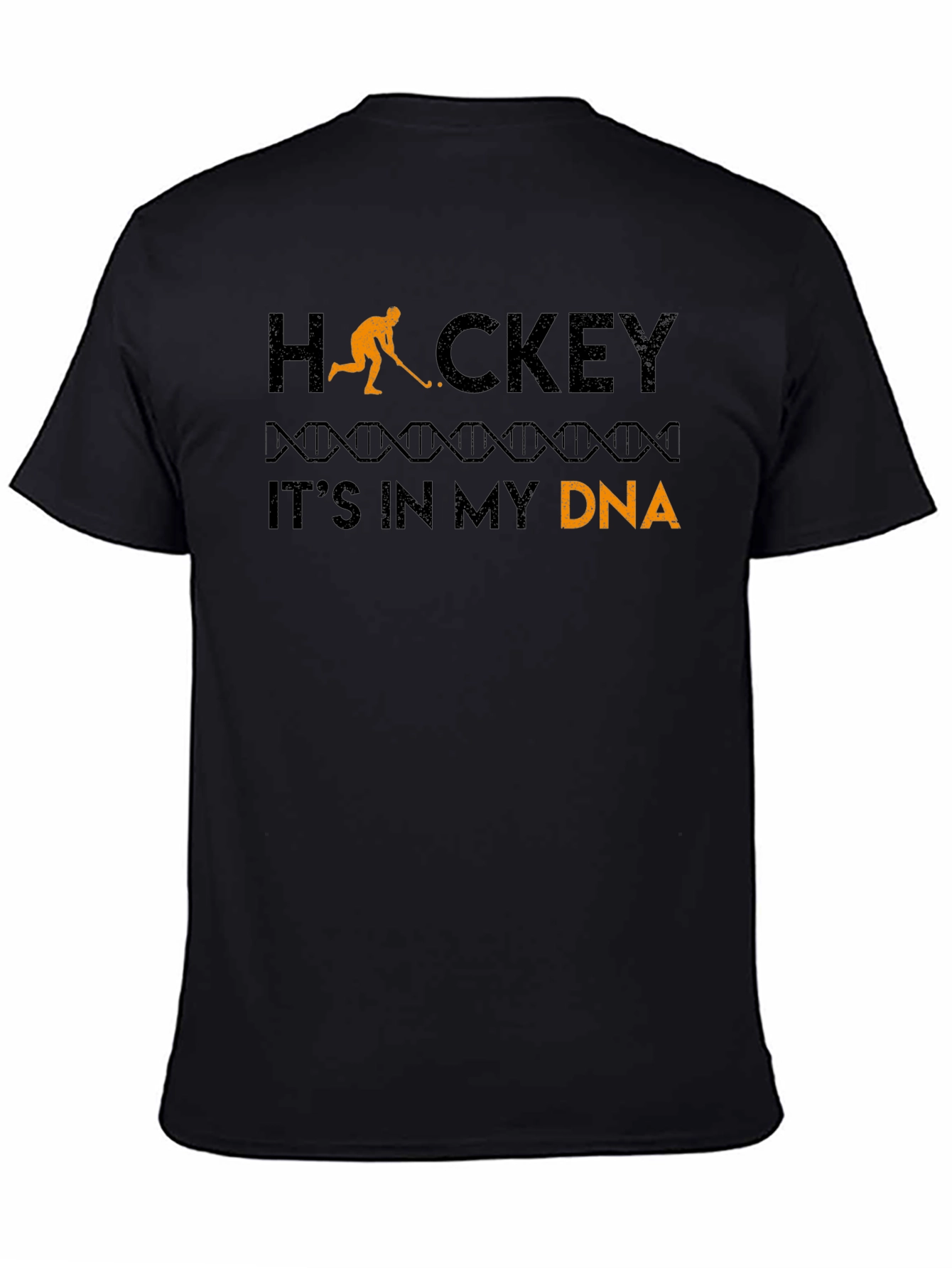 Black Hockey DNA Graphic T-Shirt view 4