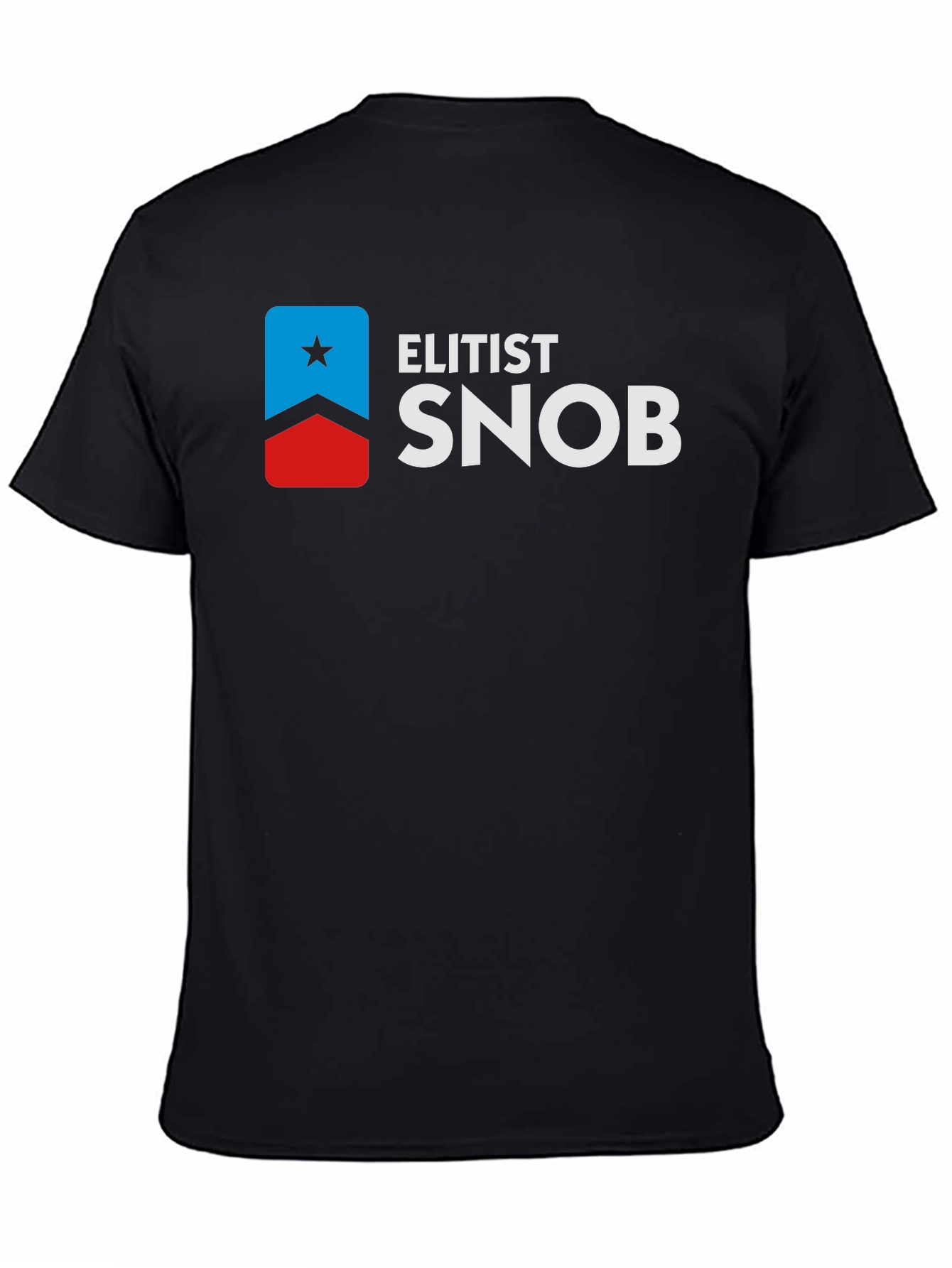 Black Elitist Snob Graphic Tee - Black view 4
