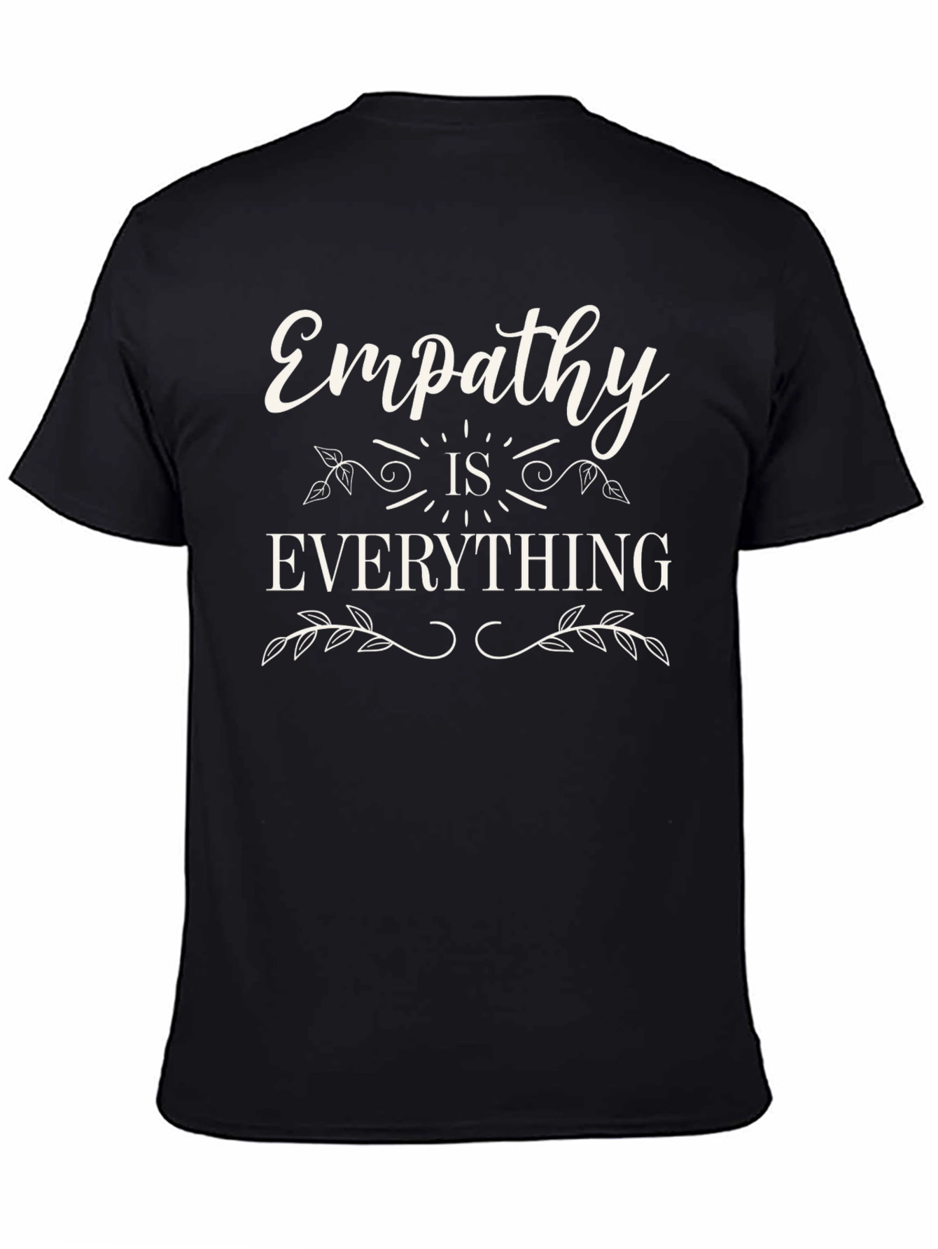 Black Empathy is Everything Black Graphic T-Shirt view 4