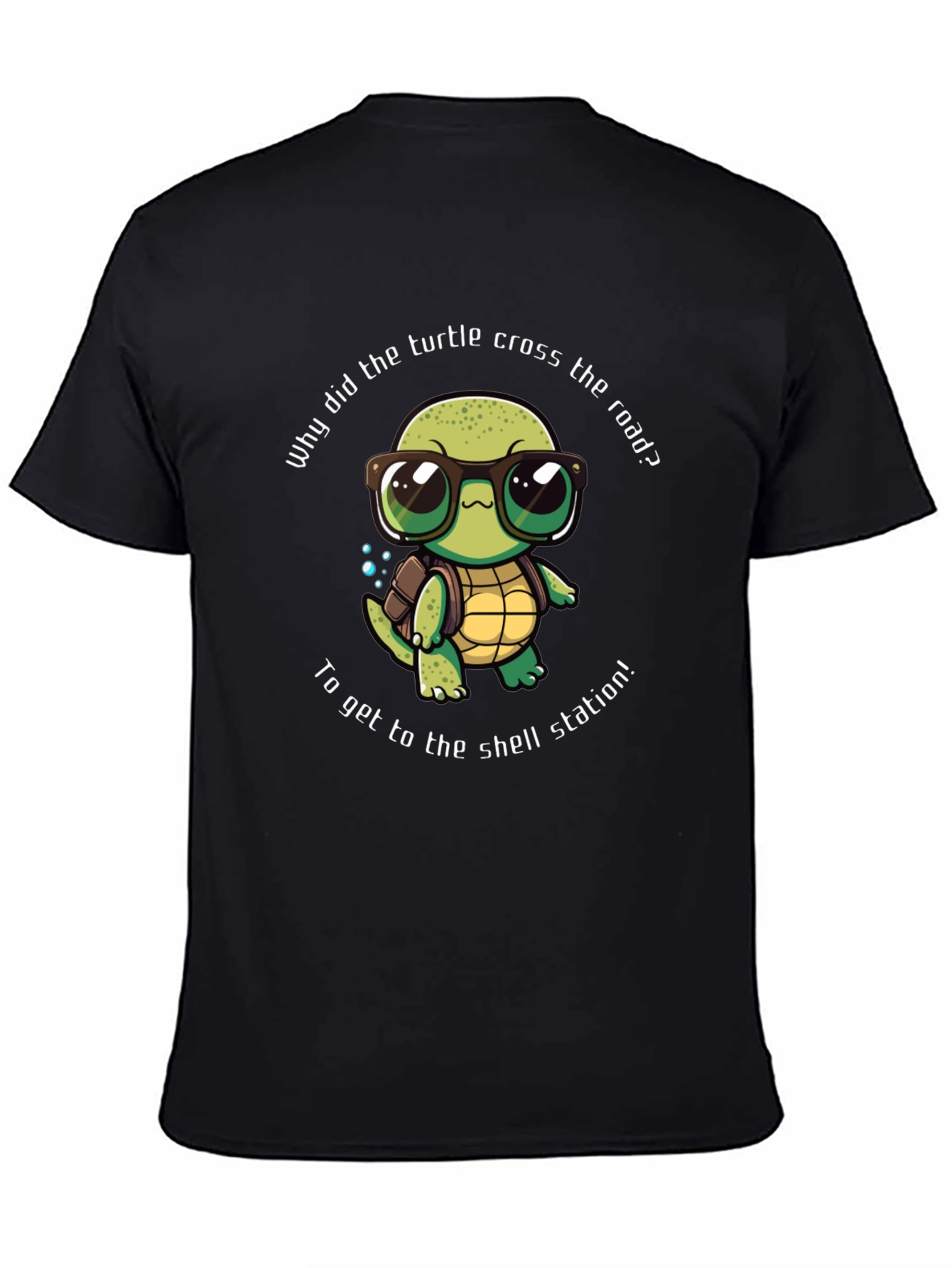 Black Turtle Shell Station Graphic T-Shirt view 4