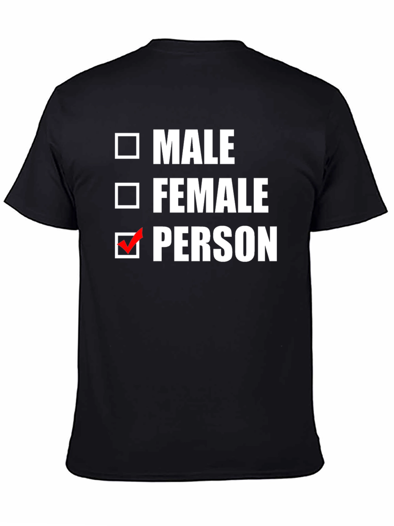 Black Person T-Shirt Gender Neutral view 4