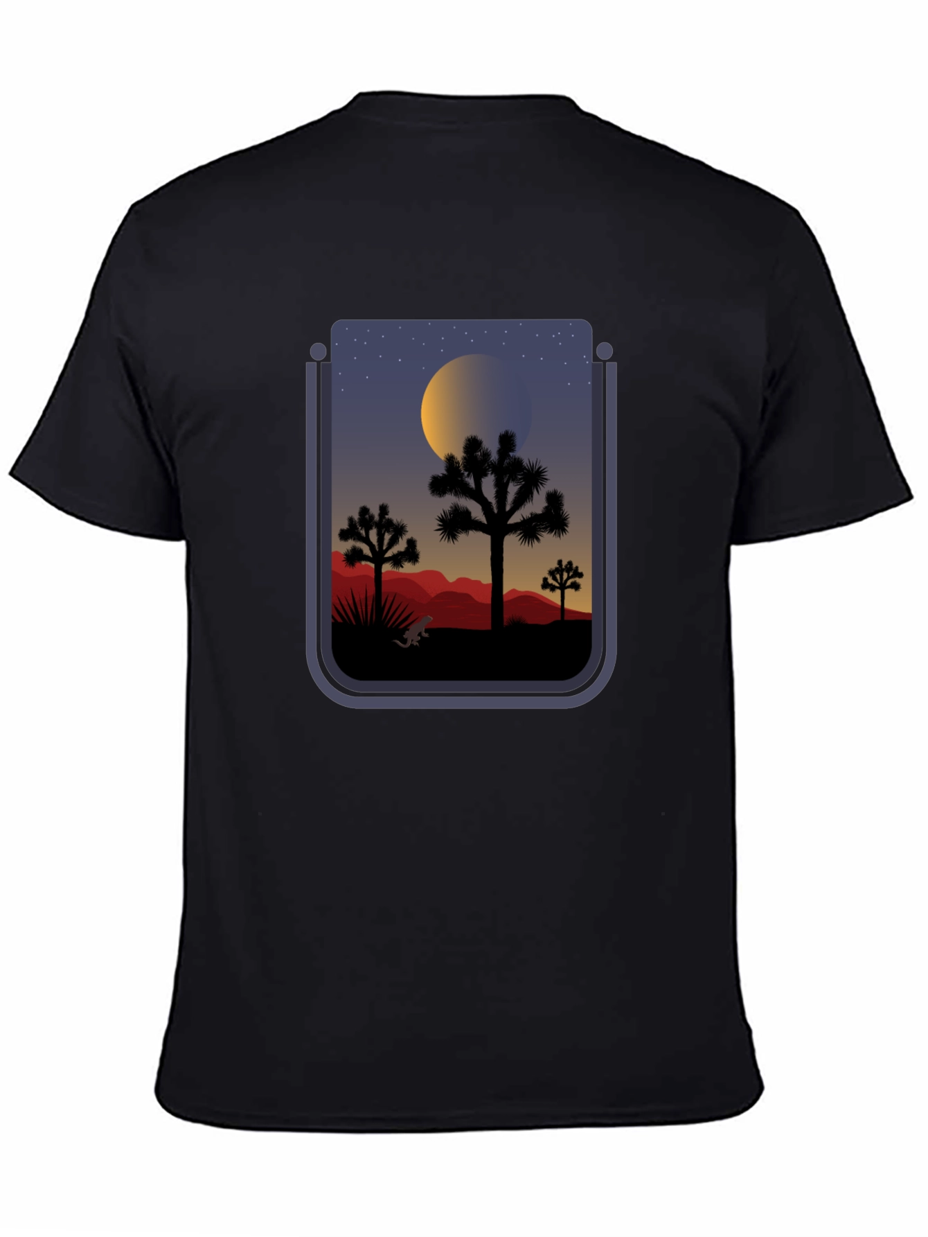 Desert Nightscape Graphic T-Shirt - 4