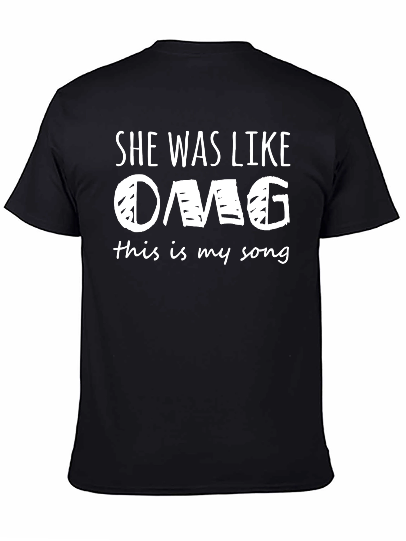 Black OMG This is My Song - Graphic T-Shirt view 4