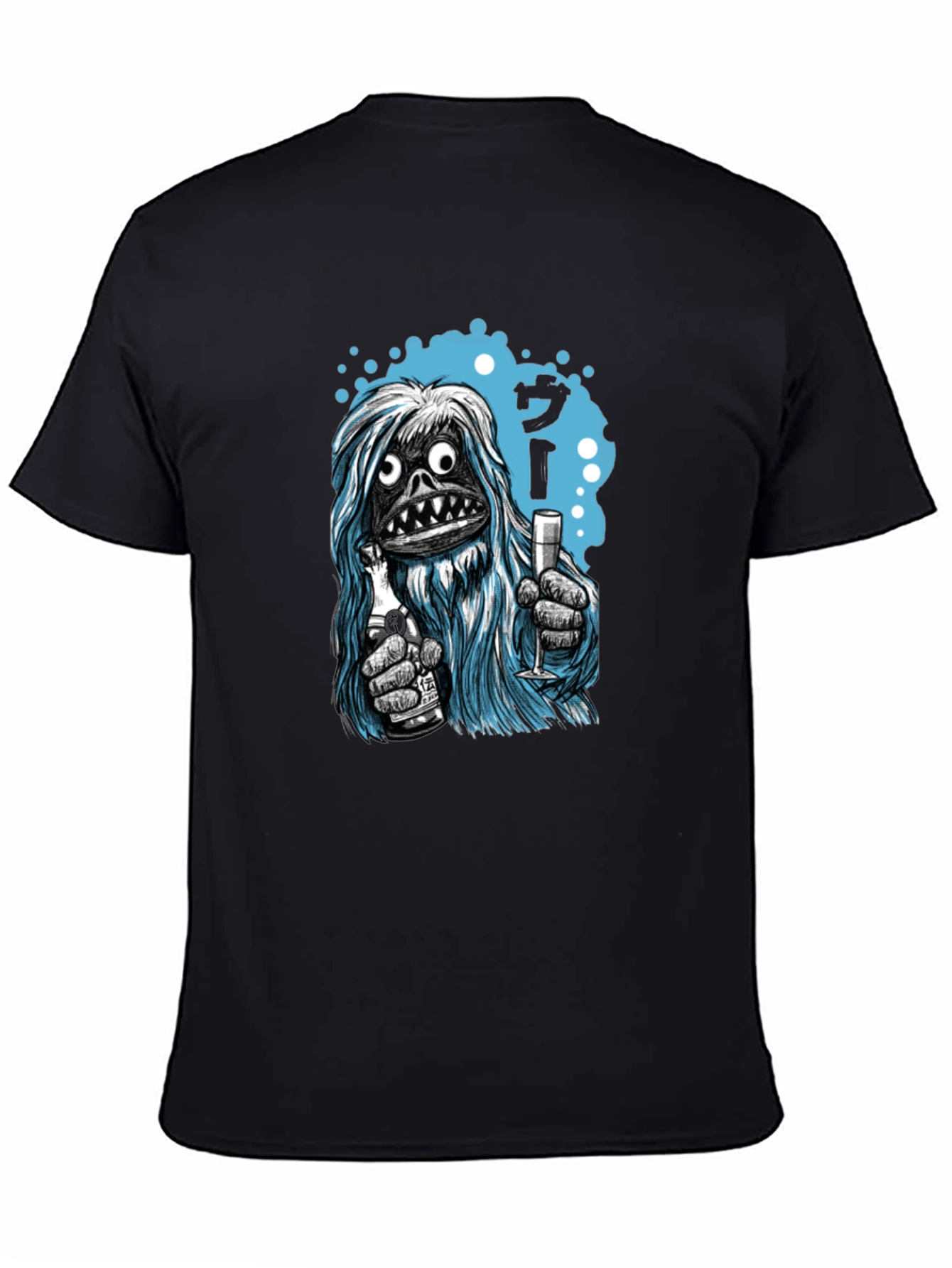 Black Yeti Party T-Shirt - Celebrate in Style! view 4