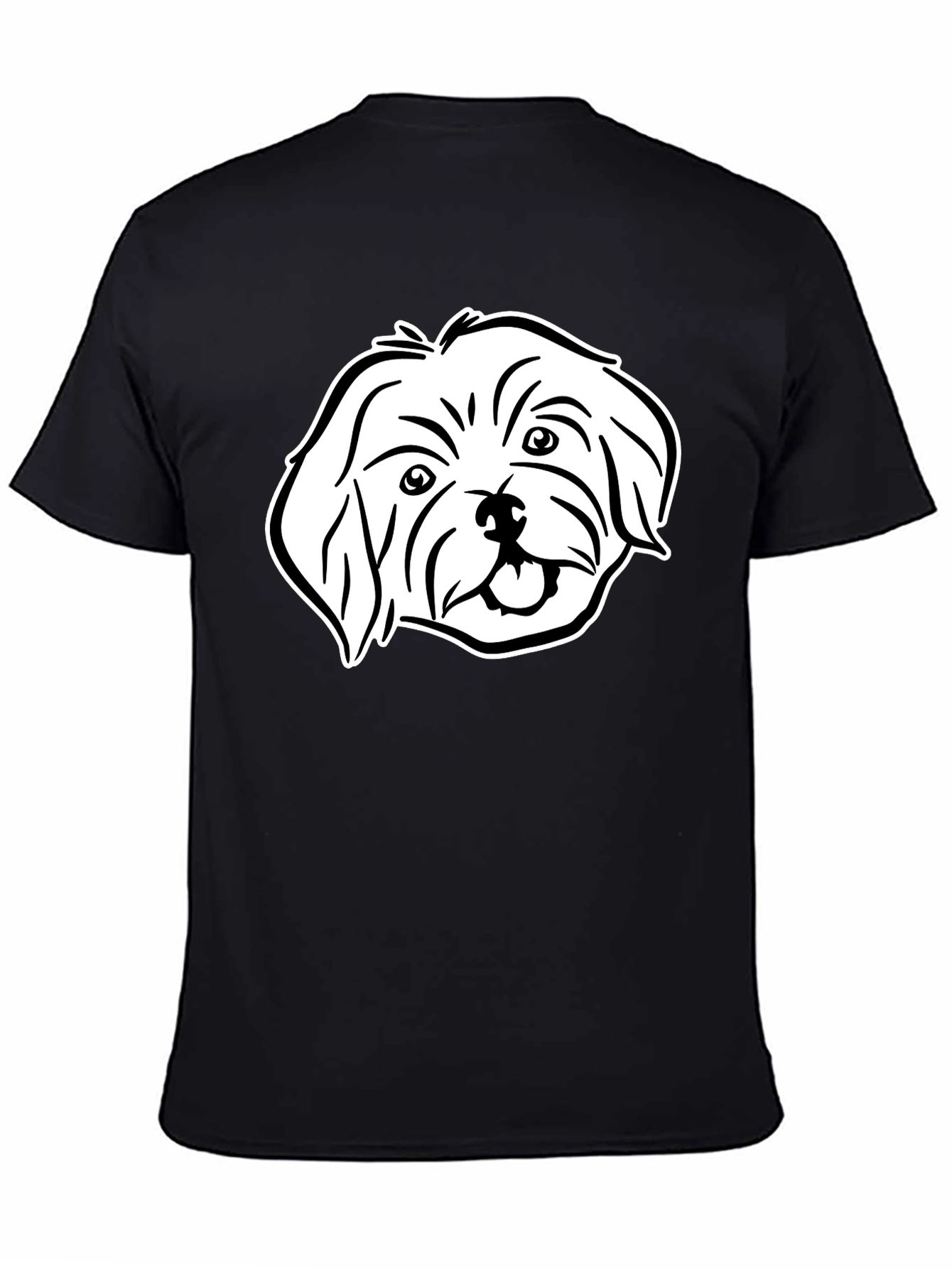 Black Dog Graphic Black T-Shirt view 4
