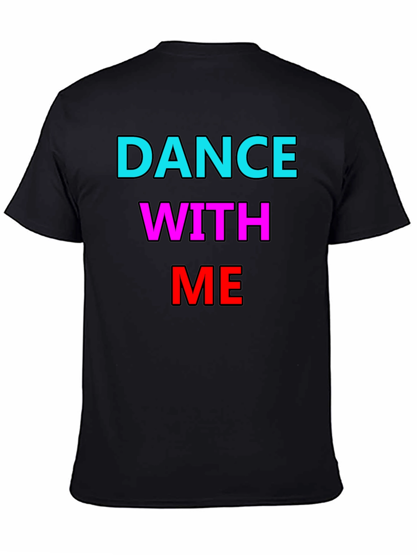 Black Dance With Me Graphic Tee - Bold Statement Shirt view 4