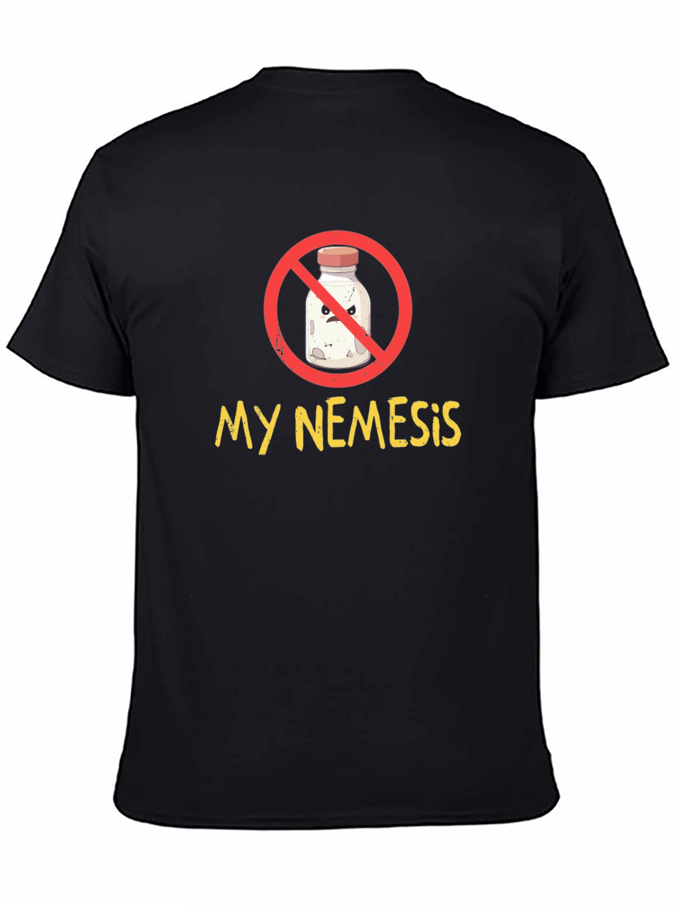 Black My Nemesis Graphic Tee - Black Cotton T-Shirt view 4