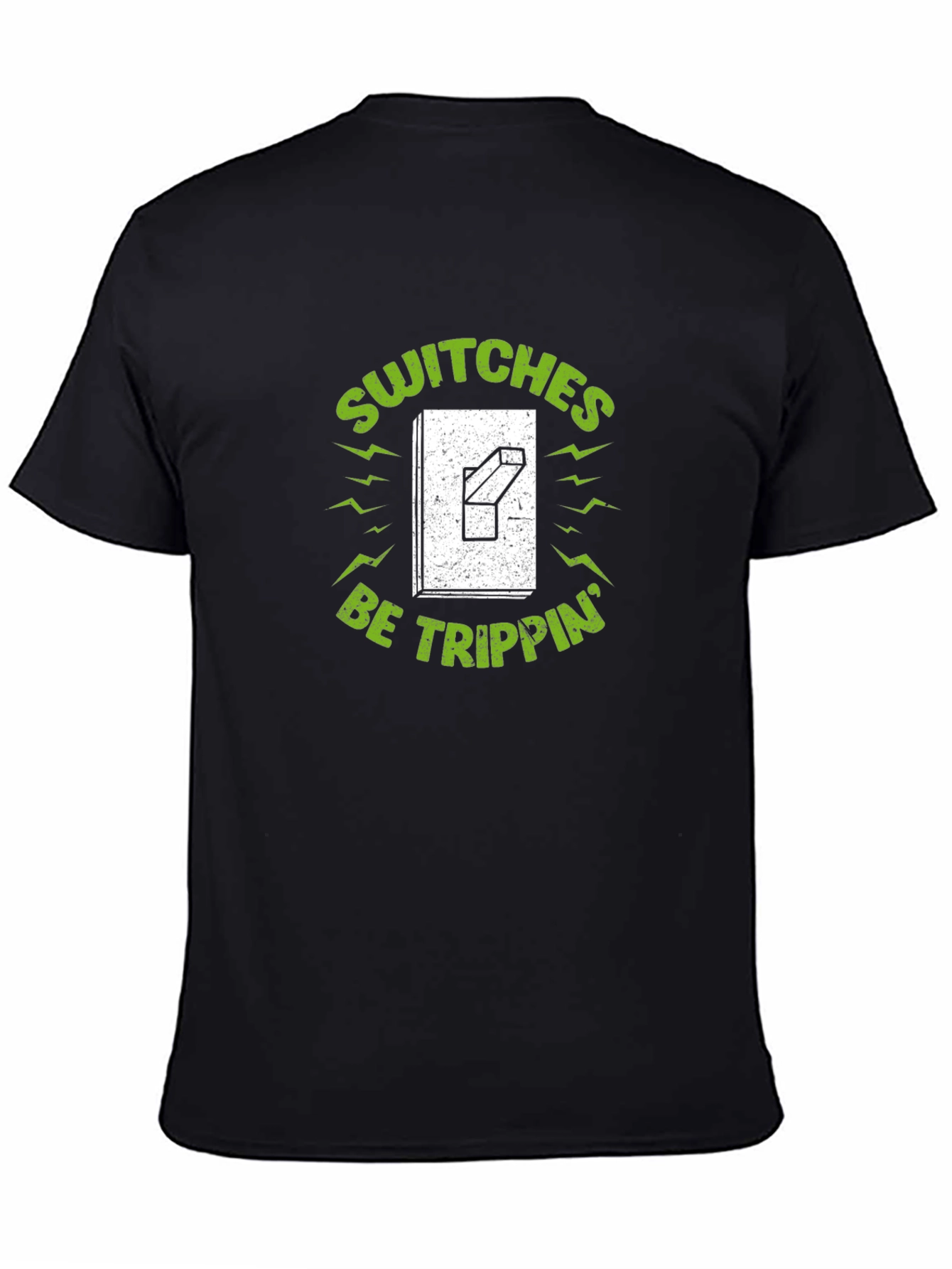 Black Switches Be Trippin' Graphic Tee - Black view 4
