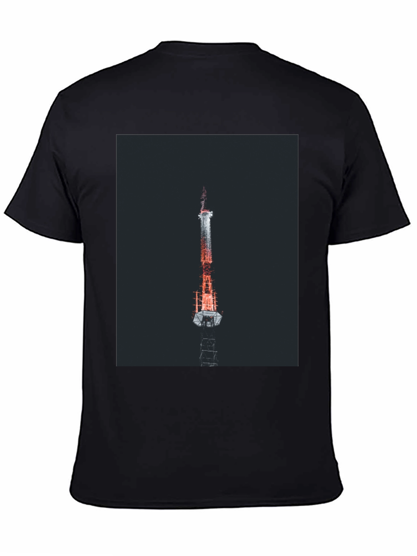 Black Tower Graphic Black T-Shirt view 4