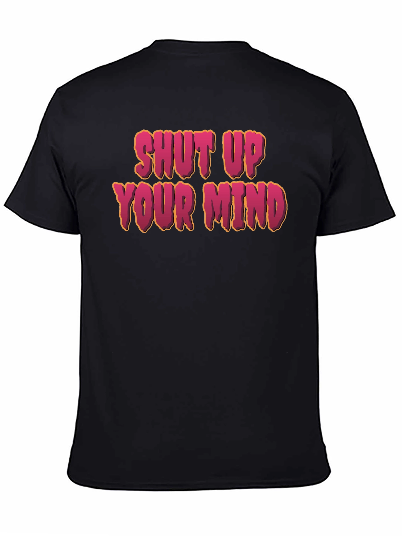 Black Shut Up Your Mind Graphic Tee - Unisex view 4