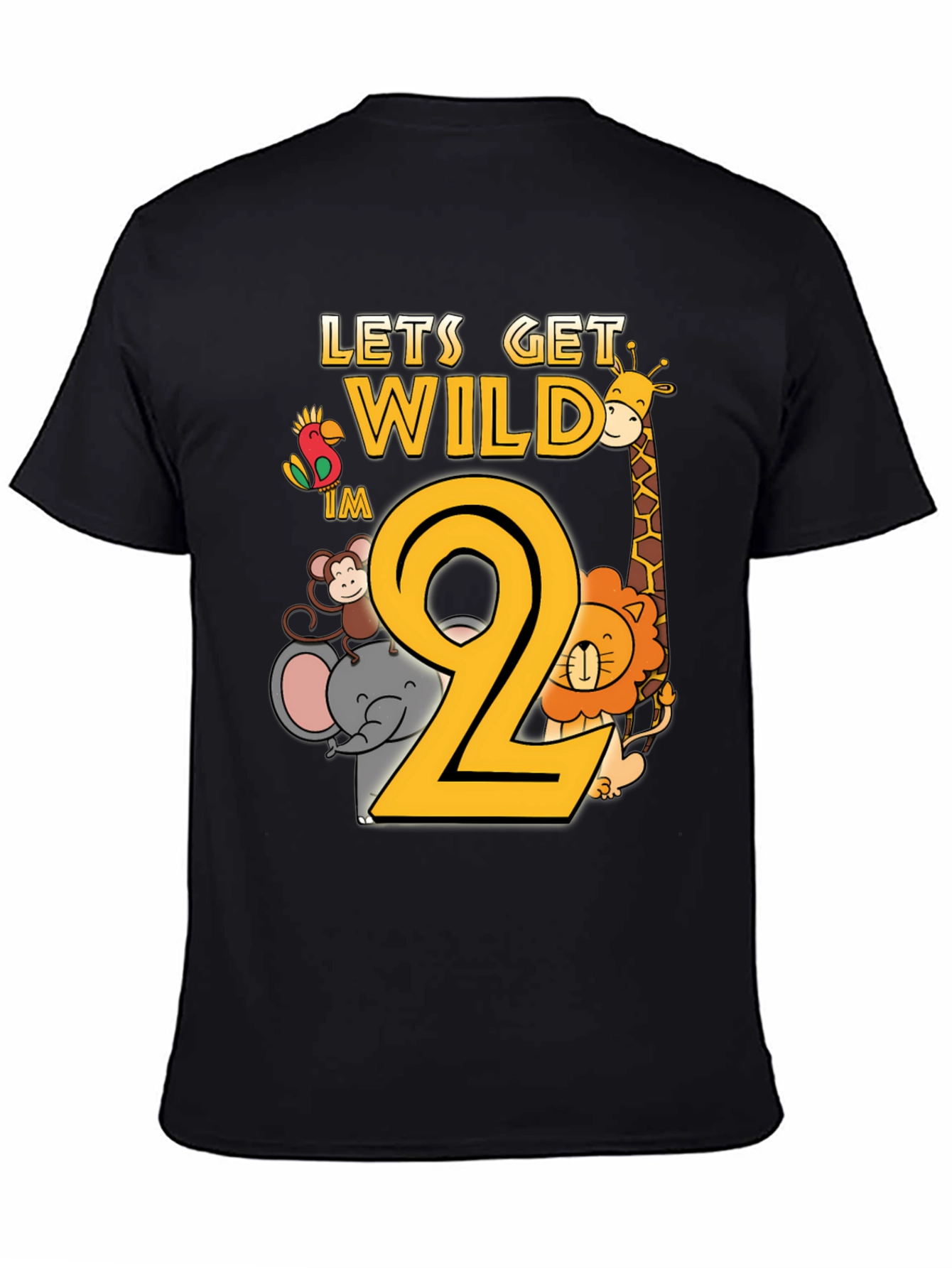 Let's Get Wild I'm 2nd Birthday T-Shirt - 4
