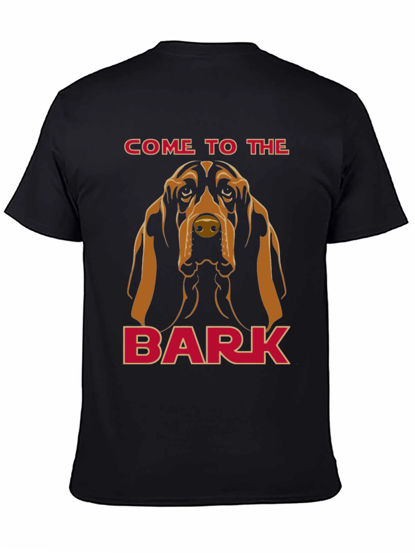 Black Come to the Bark Dog T-Shirt view 4