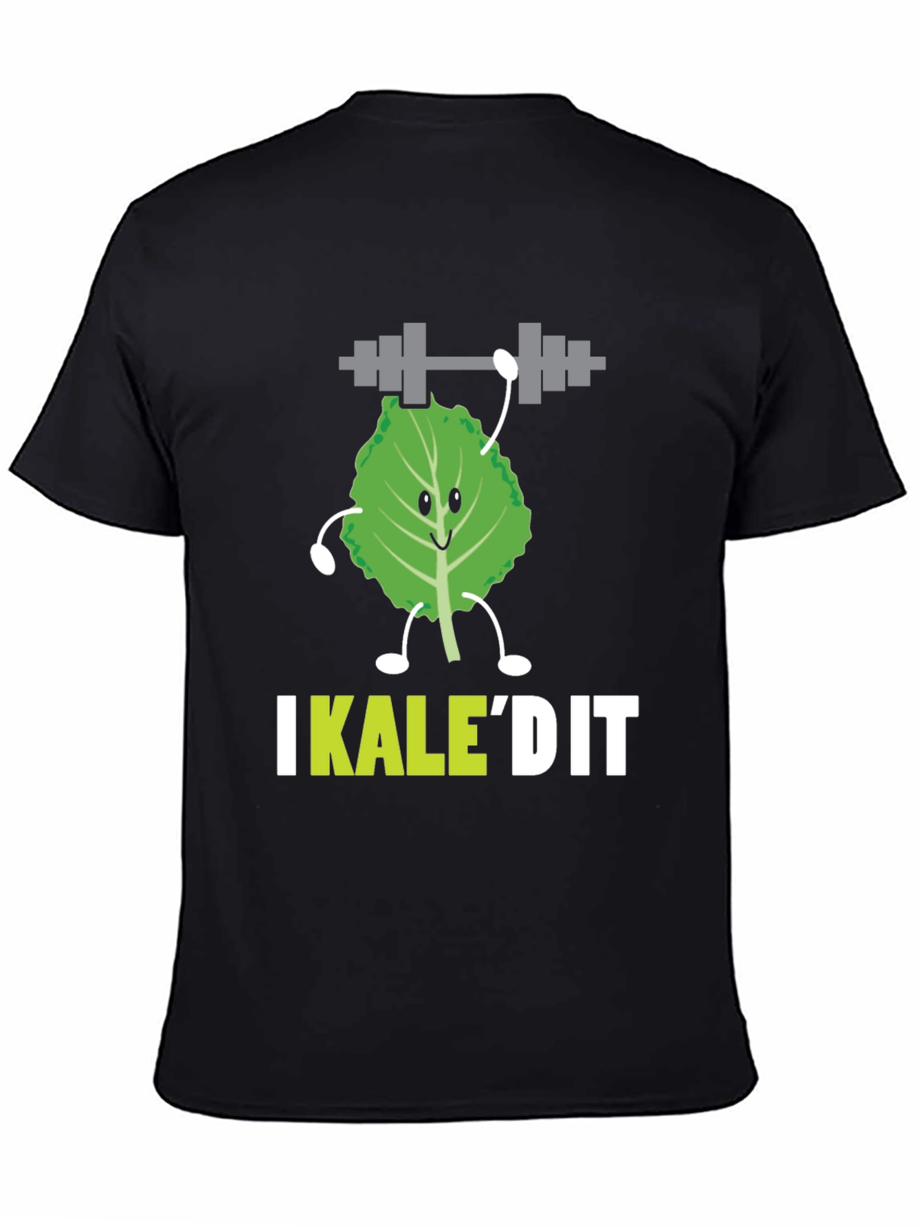 Black I Kale'd It Funny Workout T-Shirt  view 4
