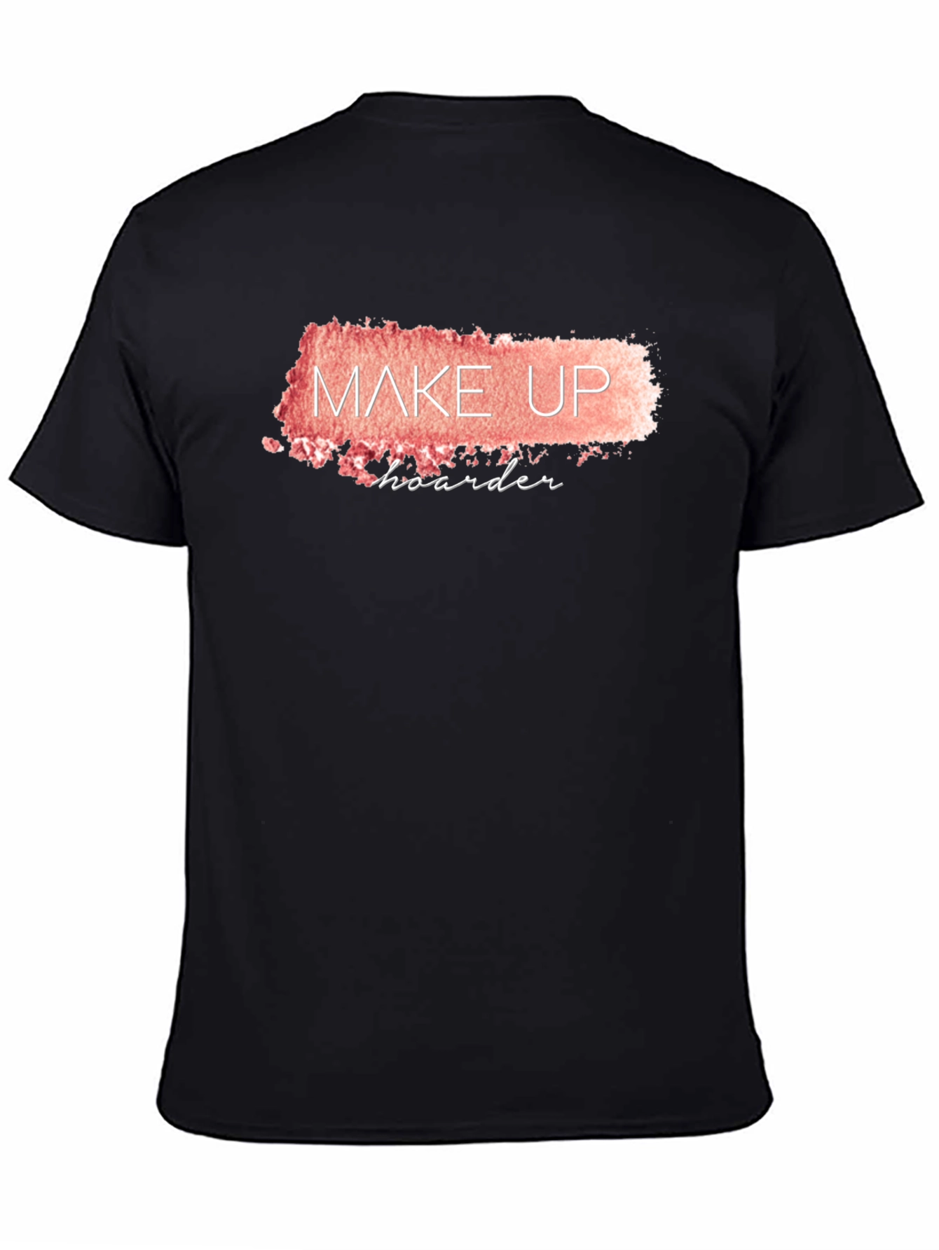 Black Makeup Hoarder T-Shirt - Black Crew Neck view 4
