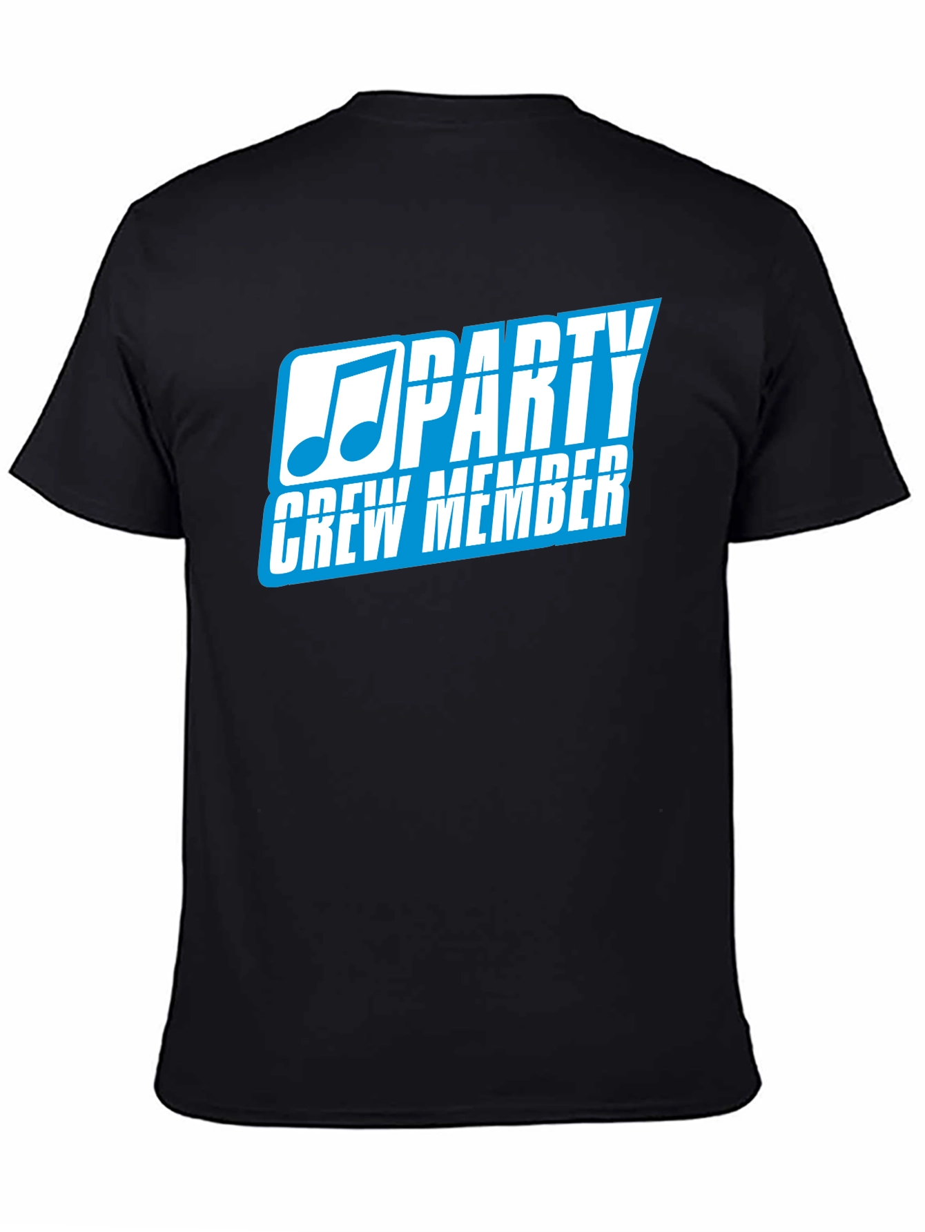 Black Party Crew Member Black T-Shirt view 4