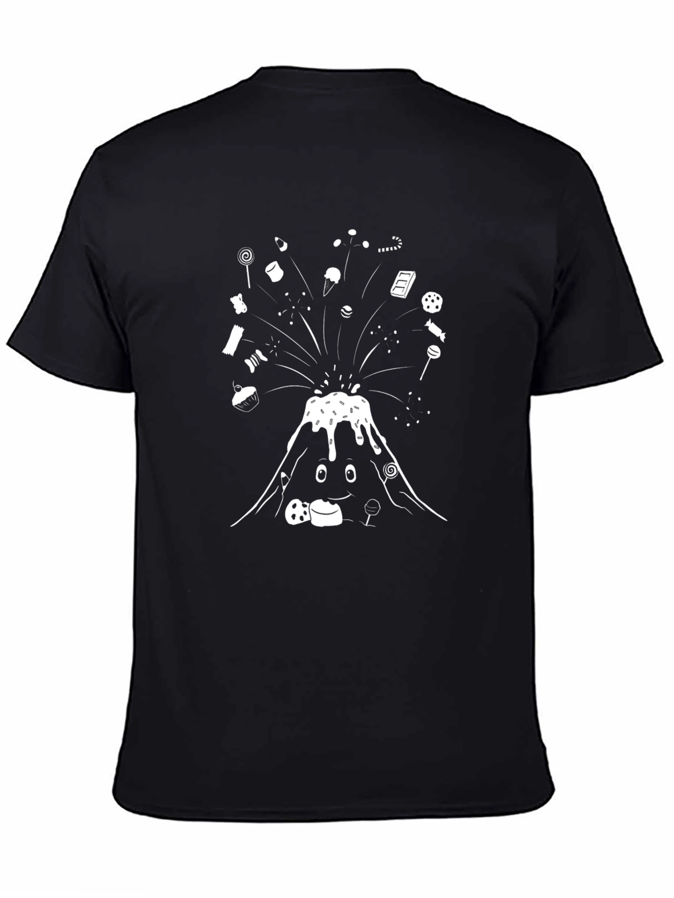 Black Candy Volcano T-Shirt - Sweet Tooth Style view 4