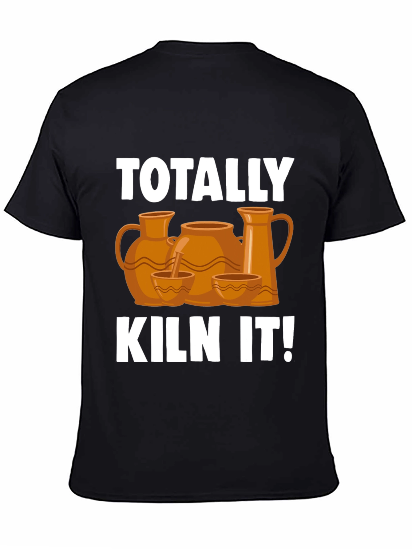 Black Totally Kiln It! Pottery T-Shirt view 4