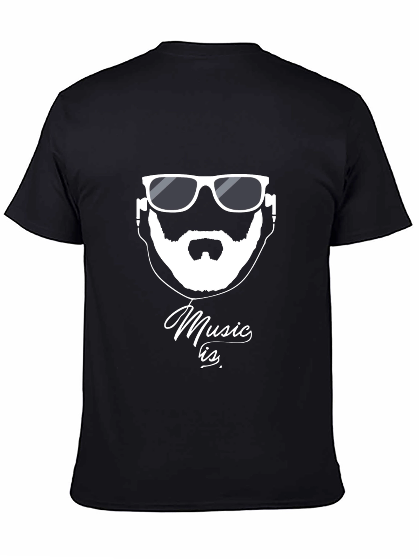 Black Music Is T-Shirt - Cool Graphic Tee for Music Lovers view 4