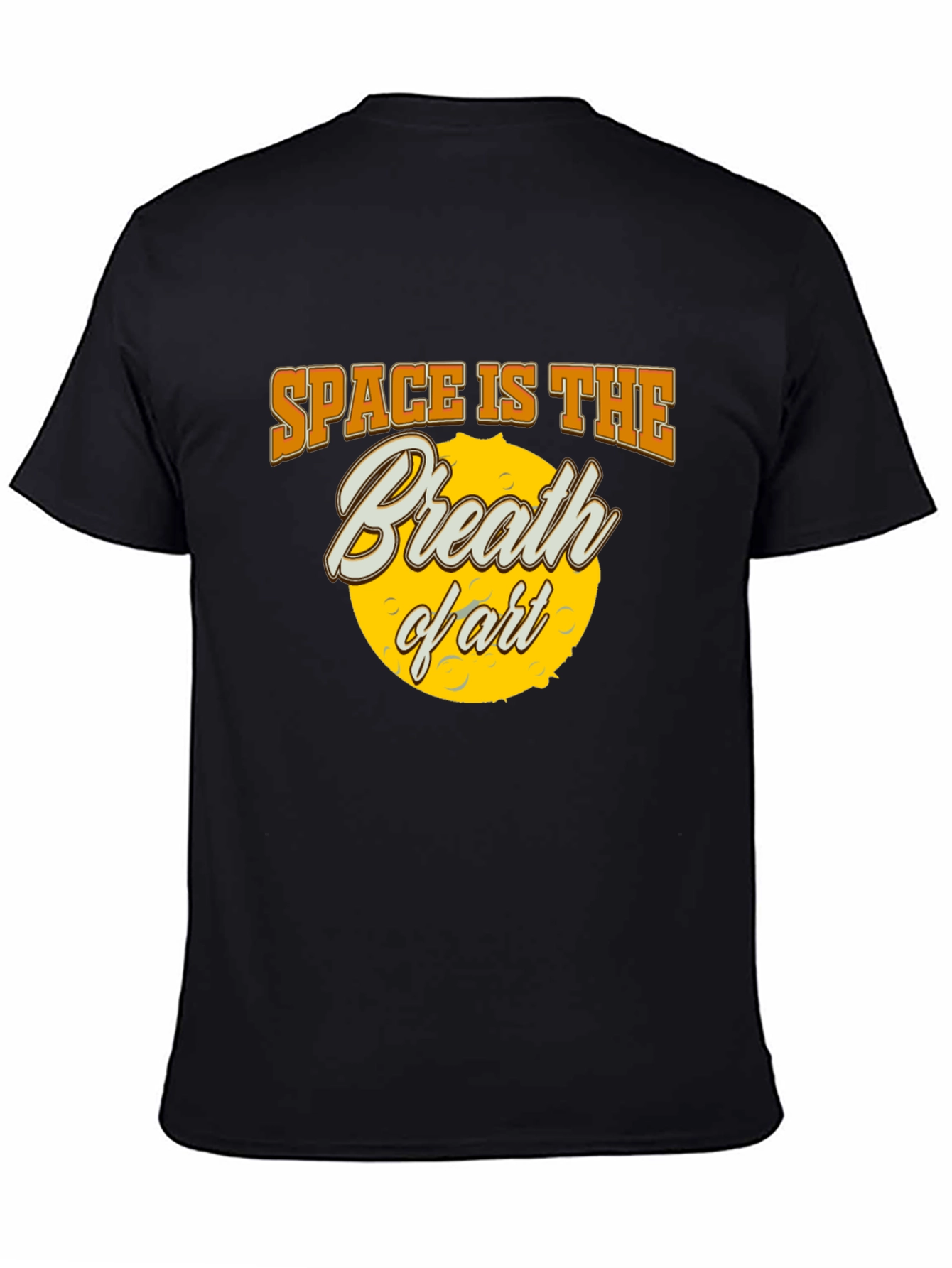 Black Space is The Breath of Art Black T-Shirt view 4