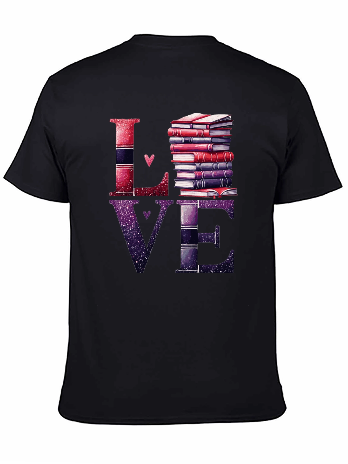 Black Love Books Graphic T-Shirt - Reader's Delight view 4