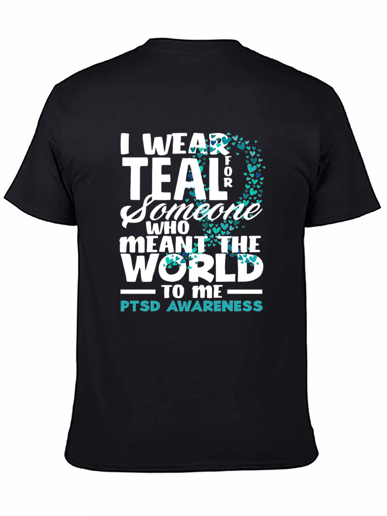 PTSD Awareness Teal T-Shirt - 4