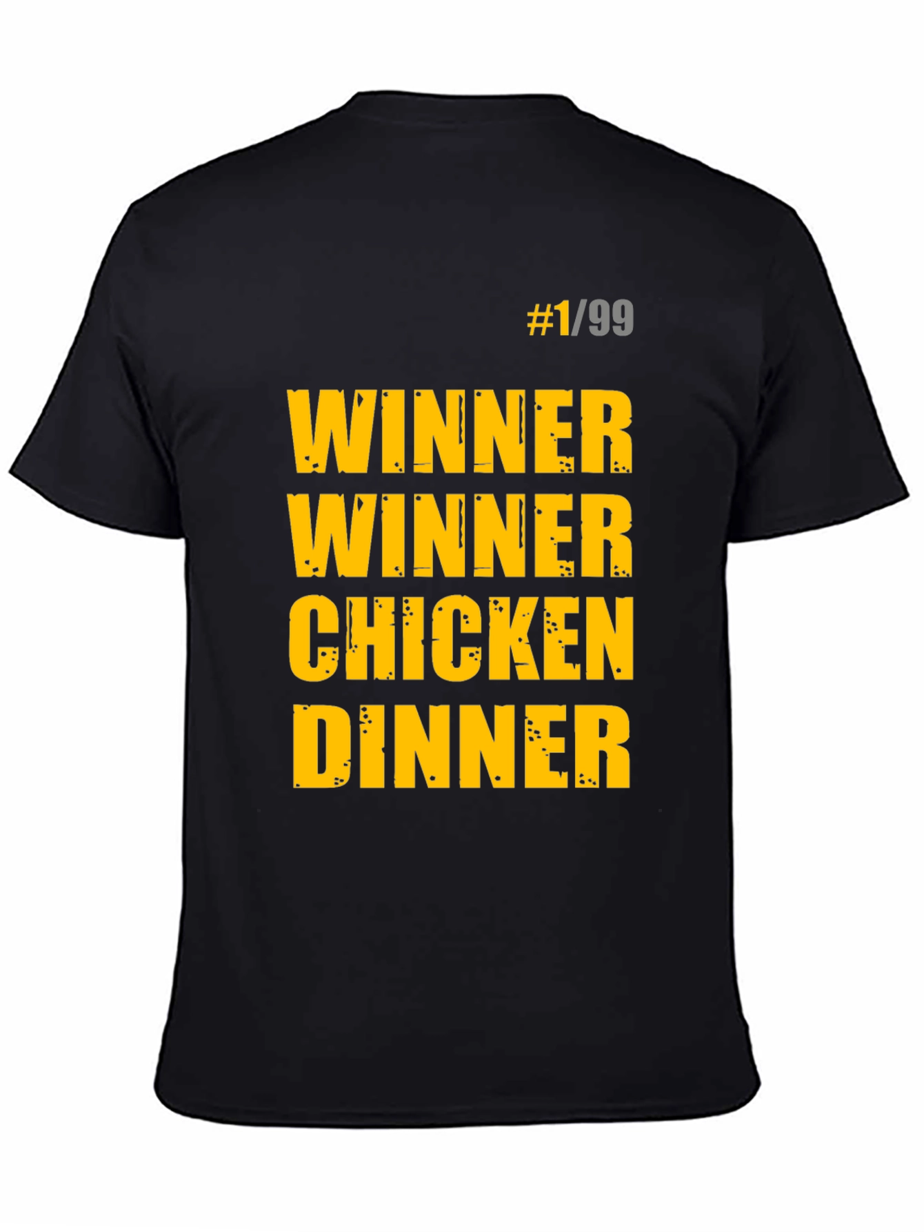 Black Winner Winner Chicken Dinner Black T-Shirt view 4