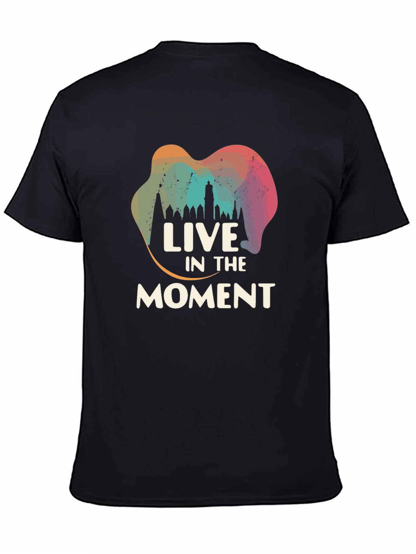 Black Live in the Moment Graphic Tee - Black view 4