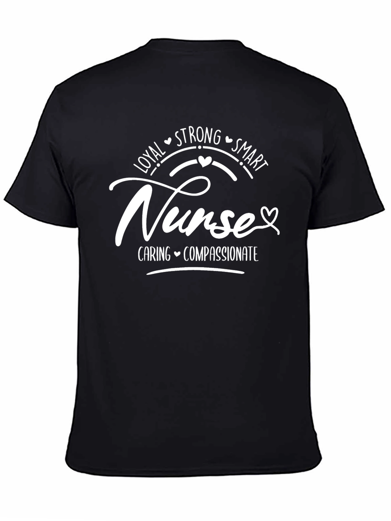 Black Nurse: Loyal, Strong, Smart T-Shirt view 4