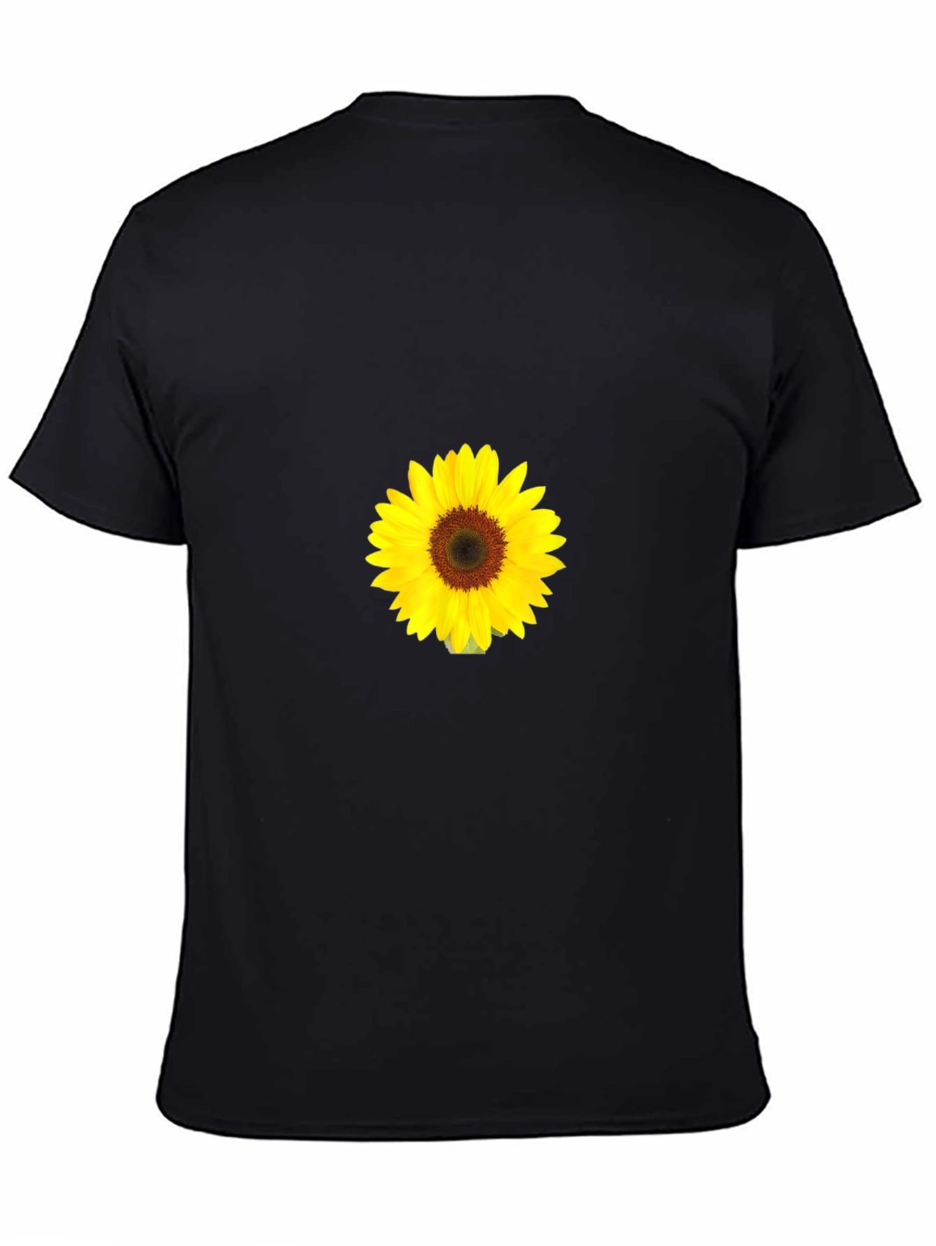 Black Sunflower Graphic Black T-Shirt view 4
