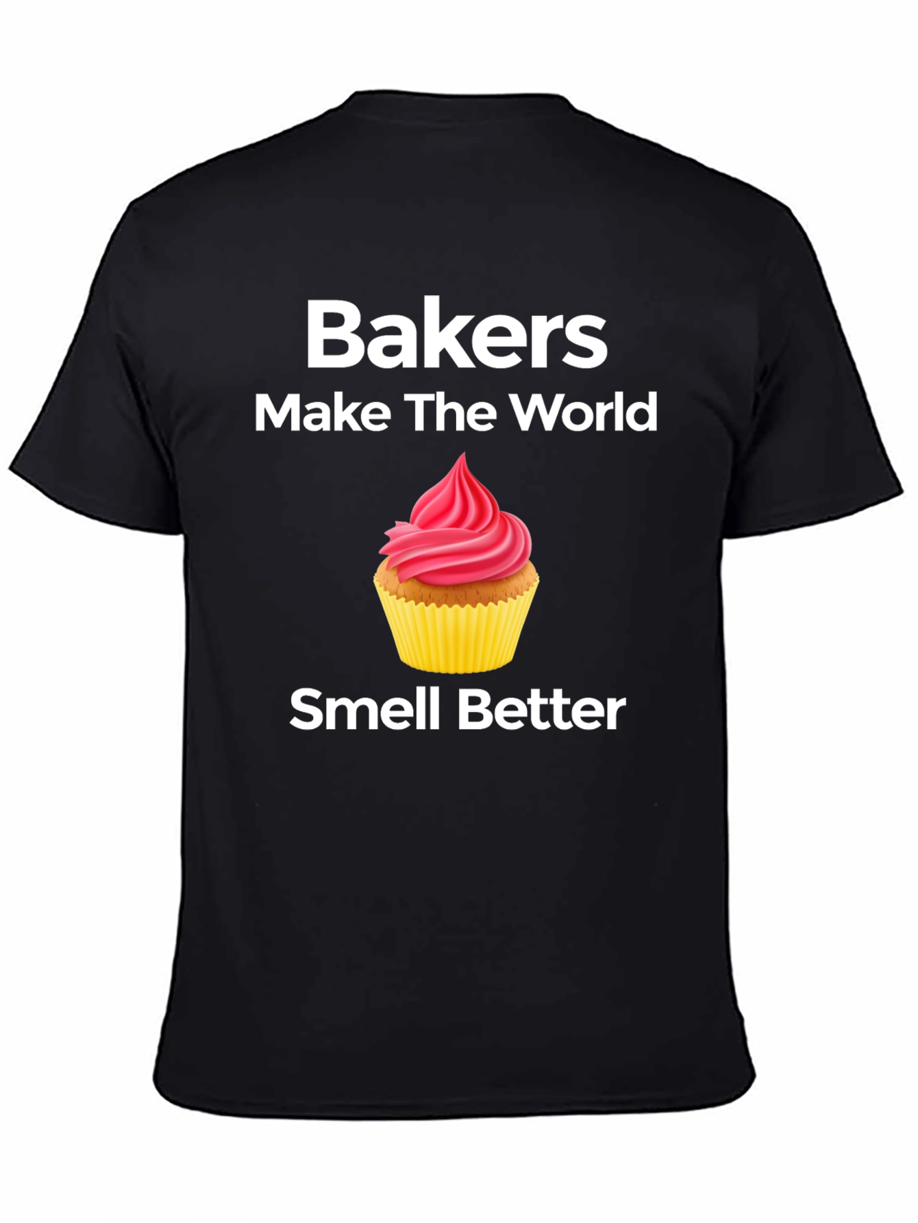 Black Baker's Make the World Smell Better T-Shirt view 4