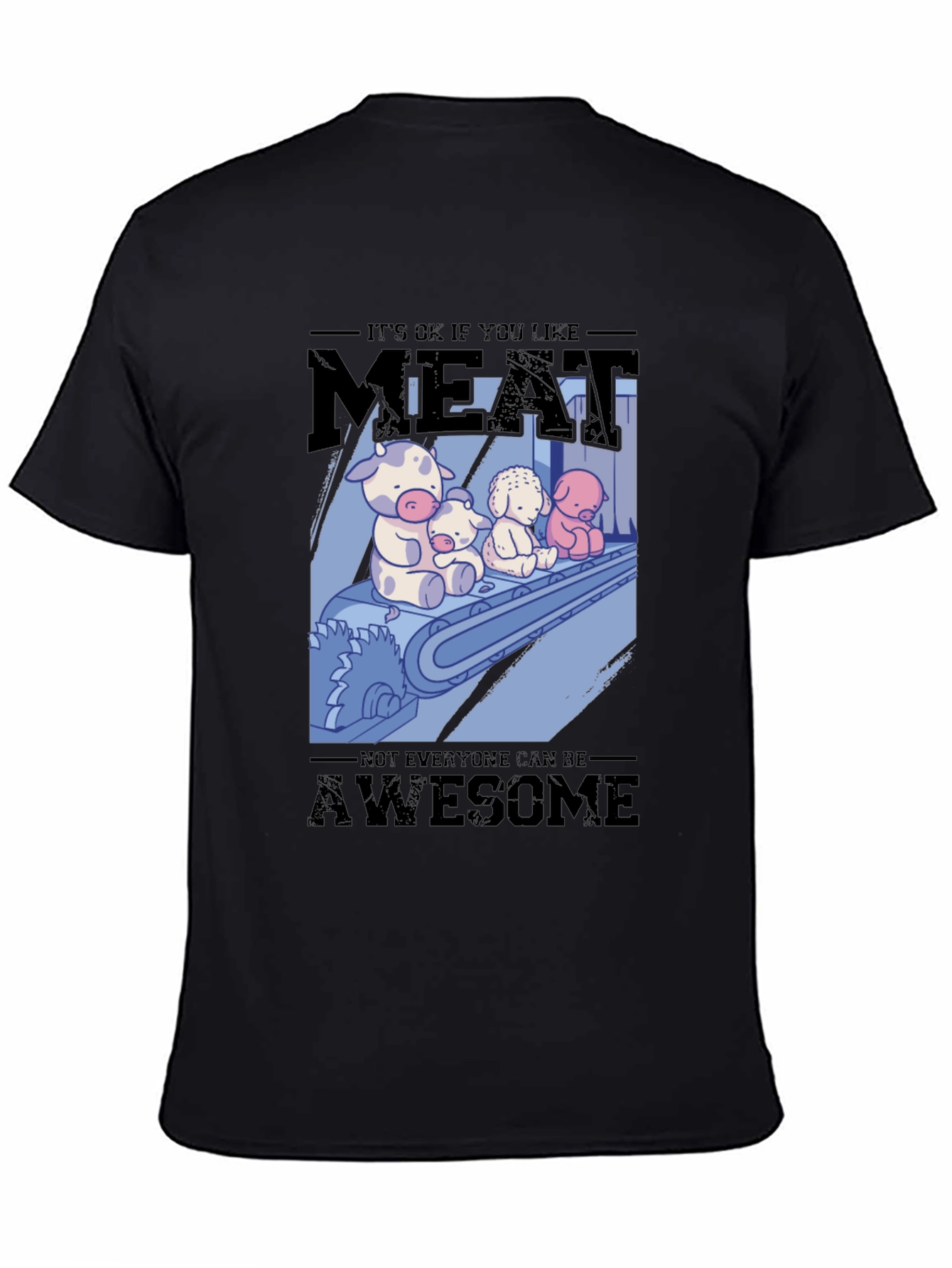 Black Meat Lover's T-Shirt: It's OK if You Like Meat! view 4
