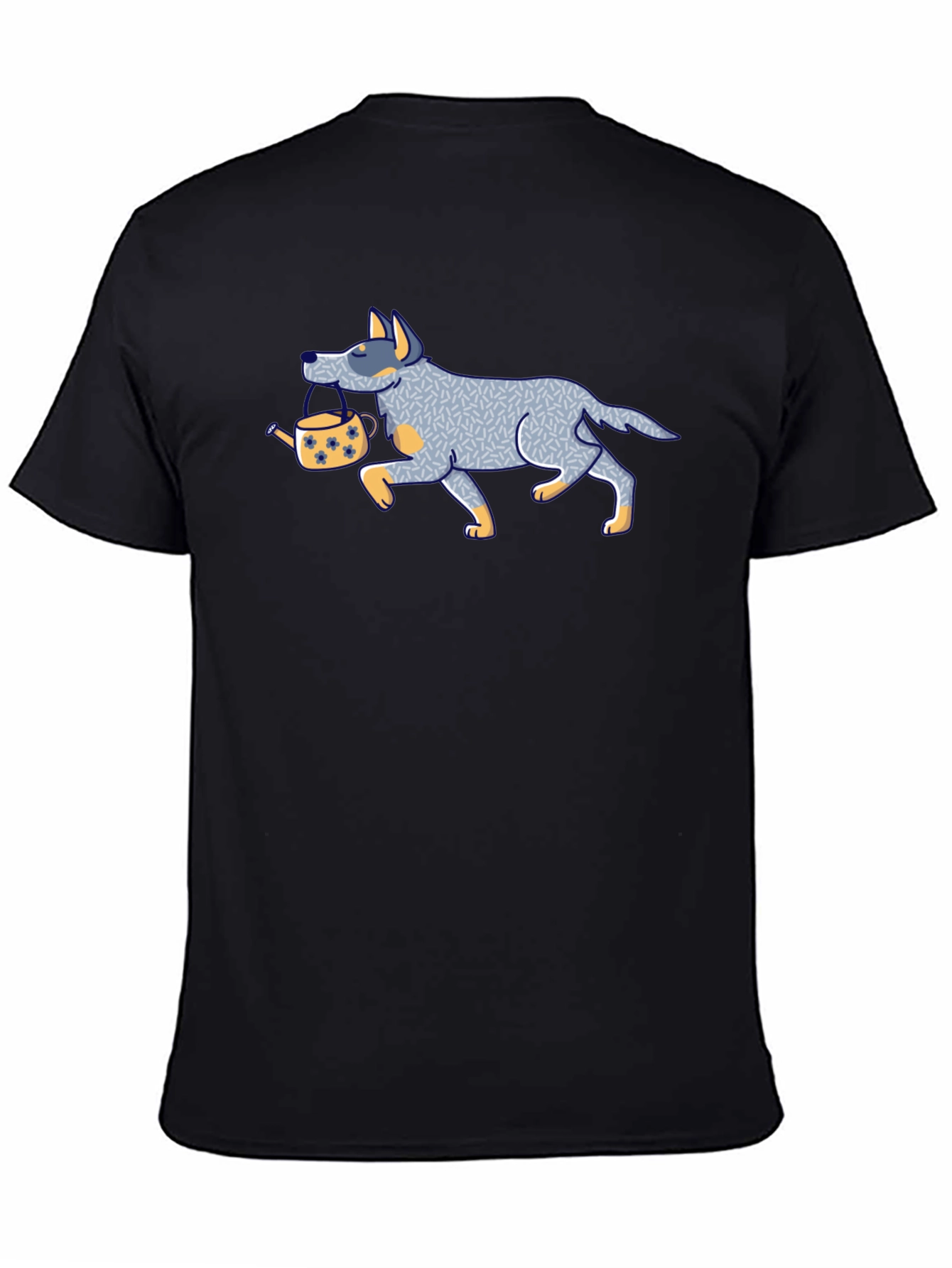 Dog with Teapot Graphic Tee - 4
