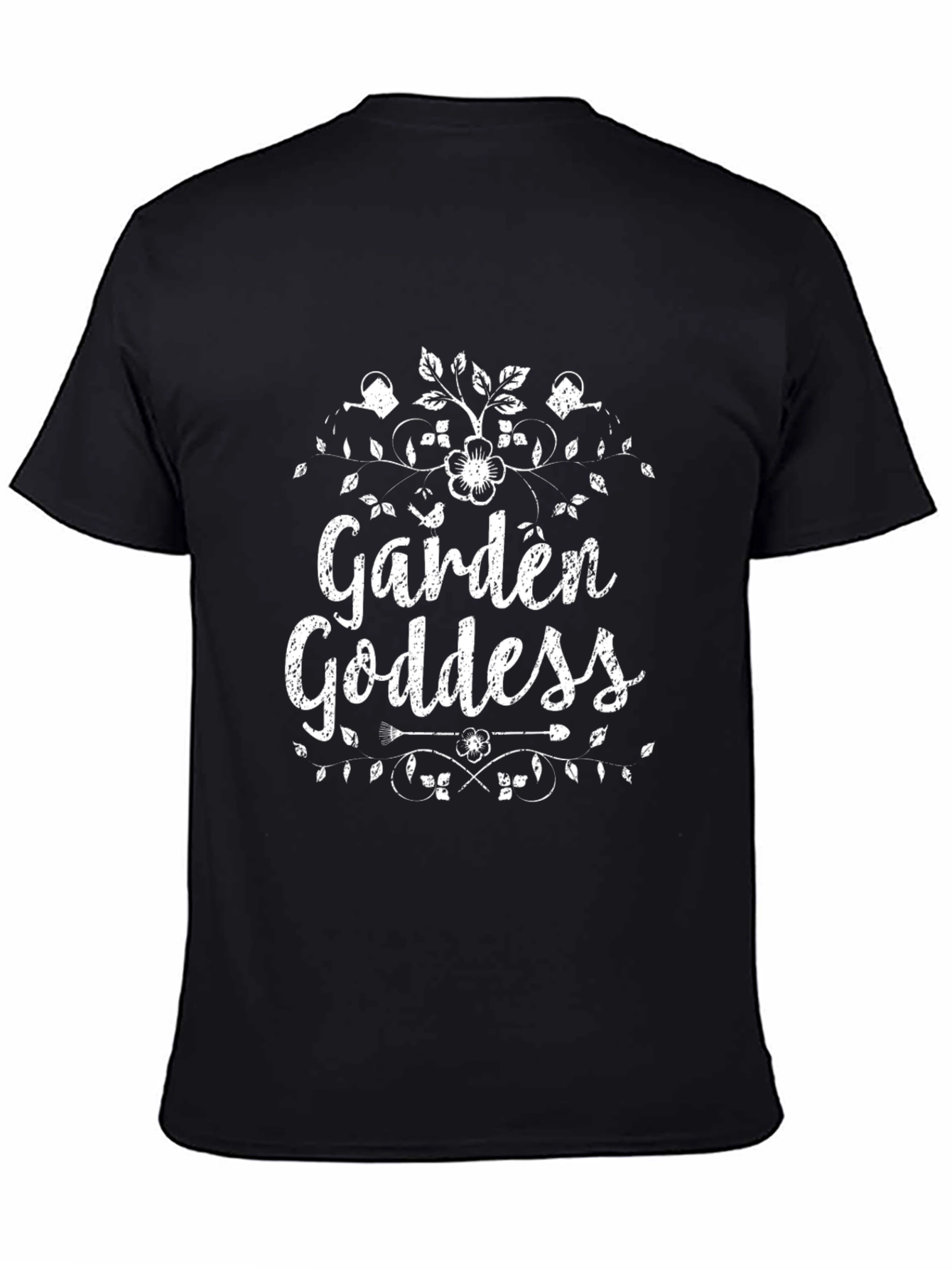 Black Garden Goddess T-Shirt view 4