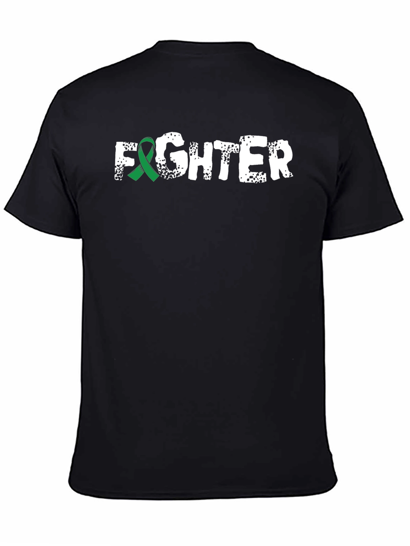 Black Fighter Ribbon Graphic T-Shirt view 4