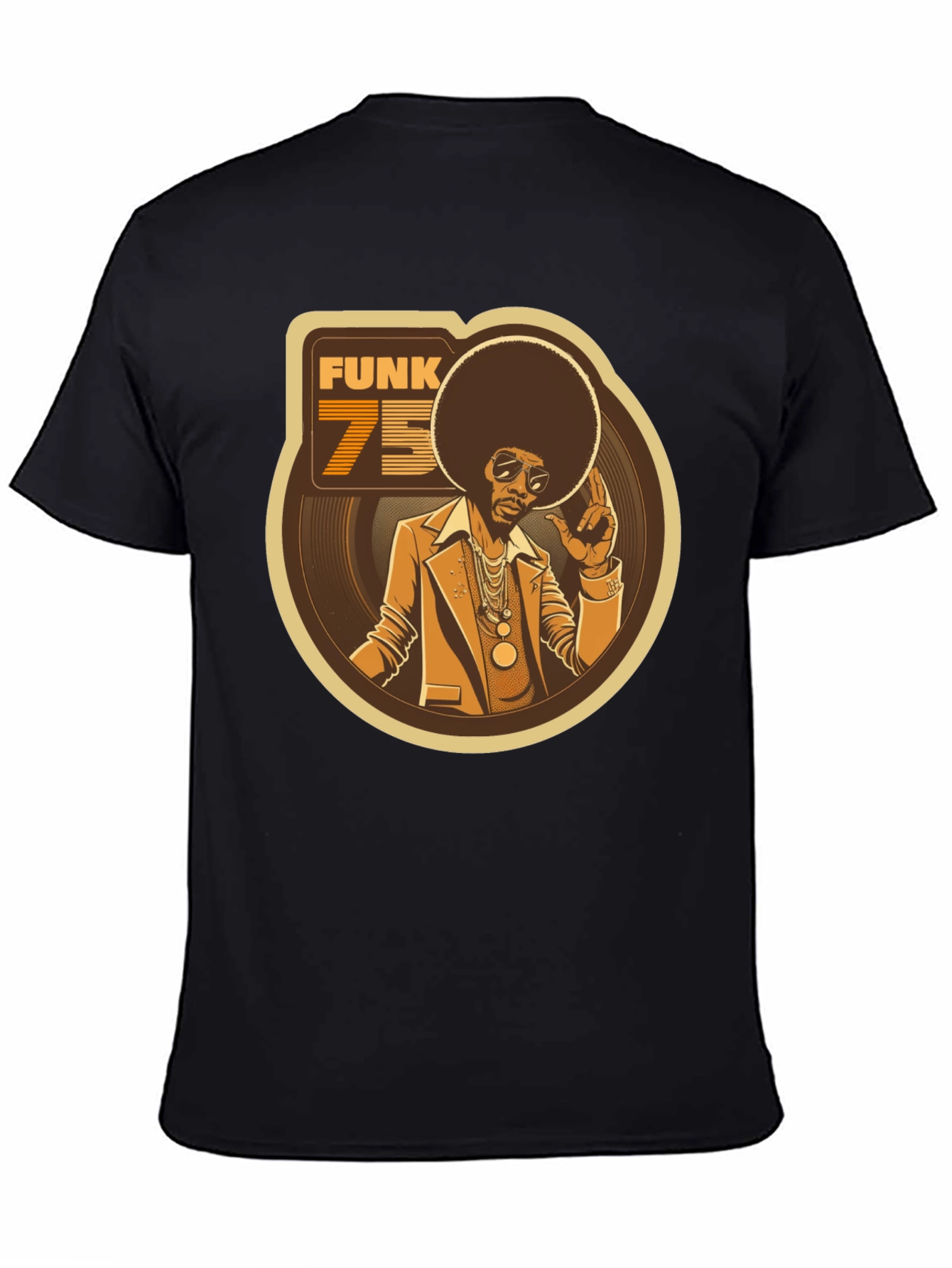 Black Funk 75 Graphic Tee - Retro Style view 4