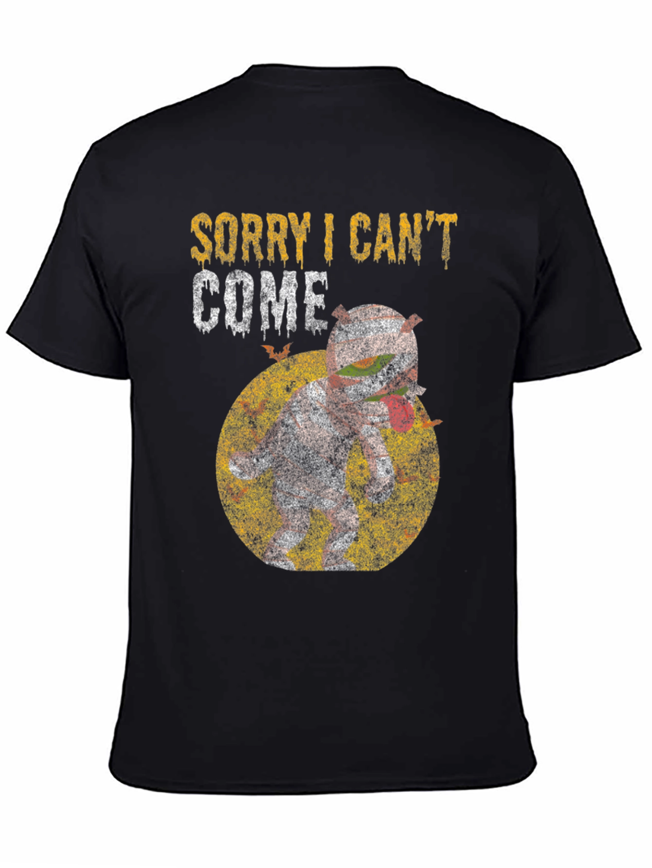Black Sorry I Can't Come T-Shirt view 4