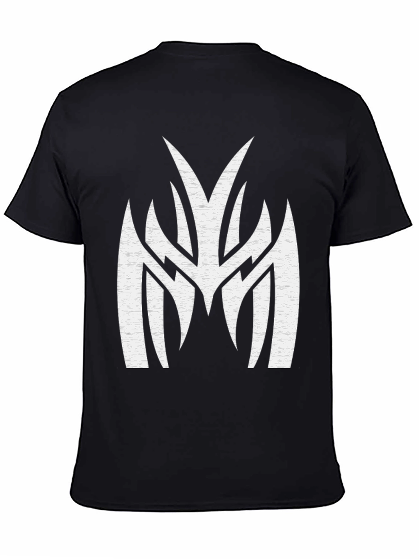Black Bold Emblem Graphic Tee - Black Cotton view 4