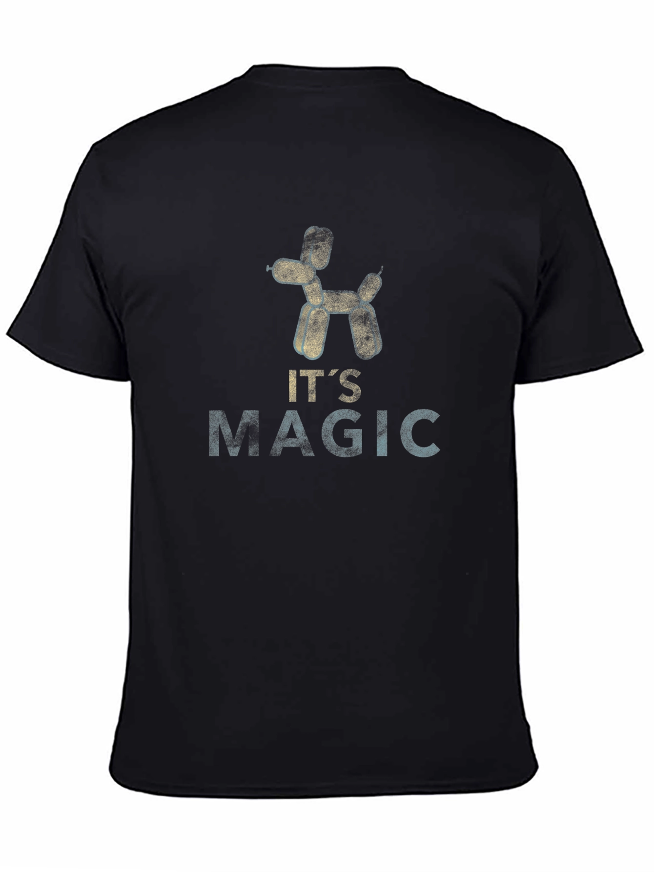 Black It's Magic Graphic Print Crew Neck T-Shirt view 4