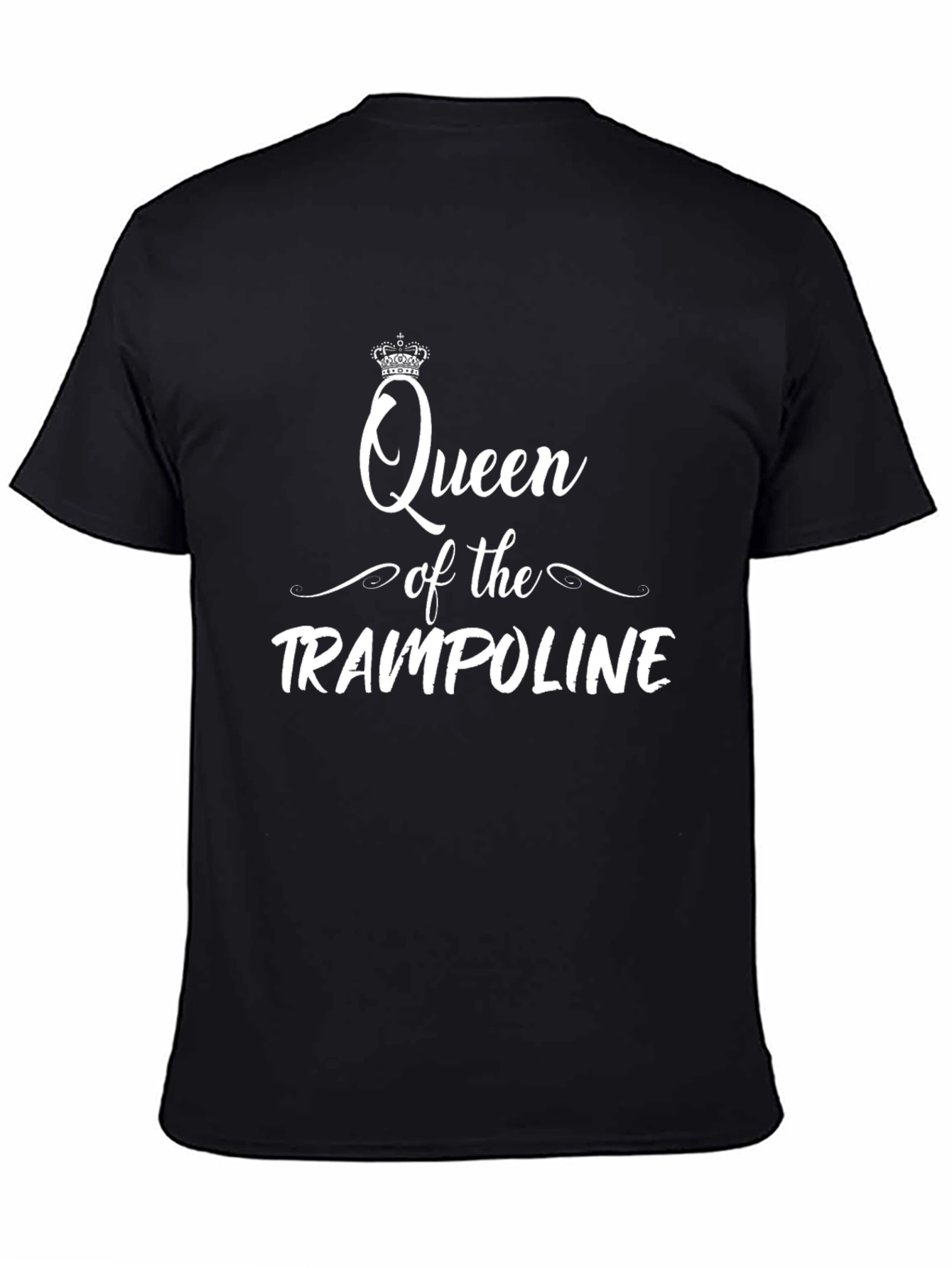 Black Queen of the Trampoline Graphic Tee view 4
