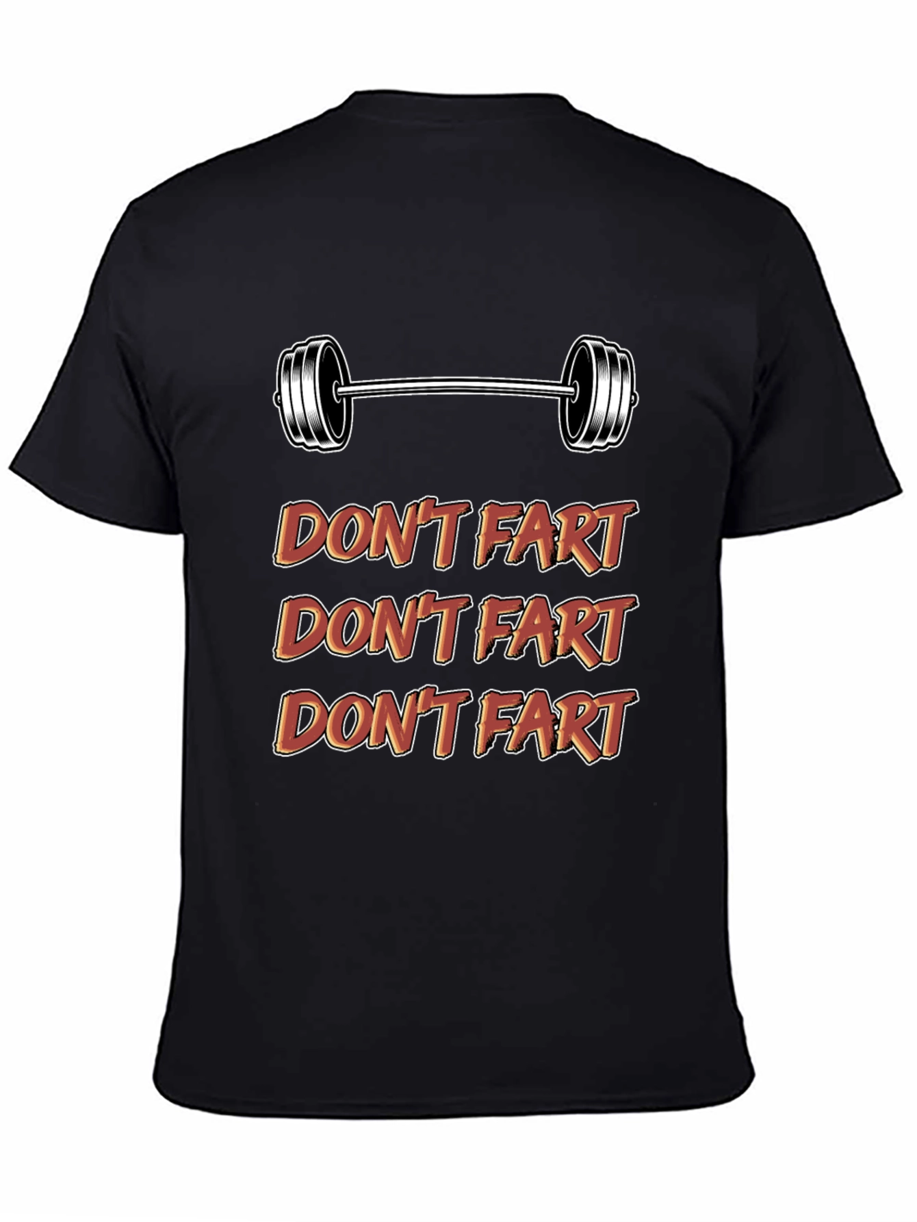 Black Don't Fart Gym Shirt - Funny Workout Tee view 4