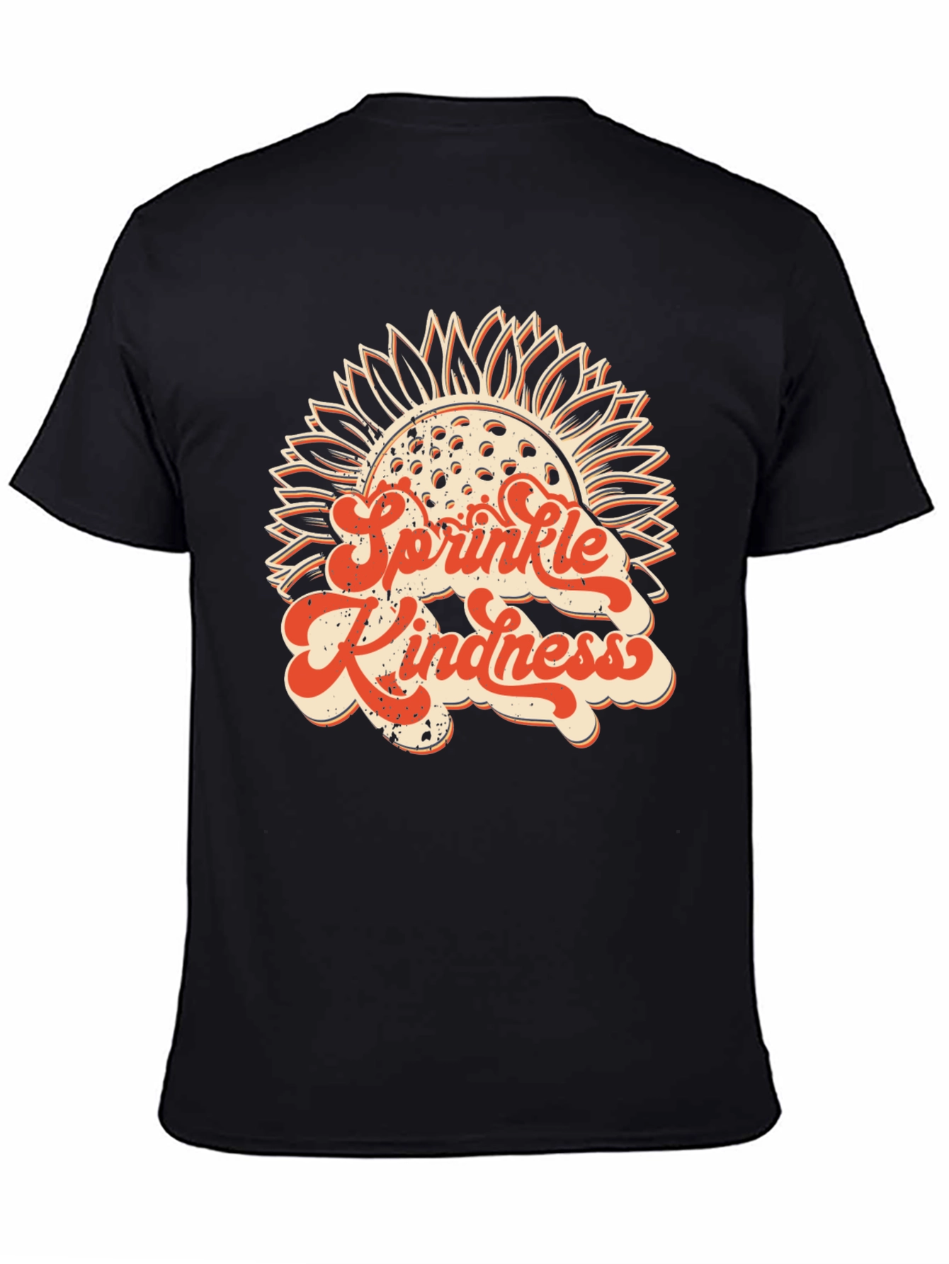 Black Sprinkle Kindness Graphic T-Shirt view 4