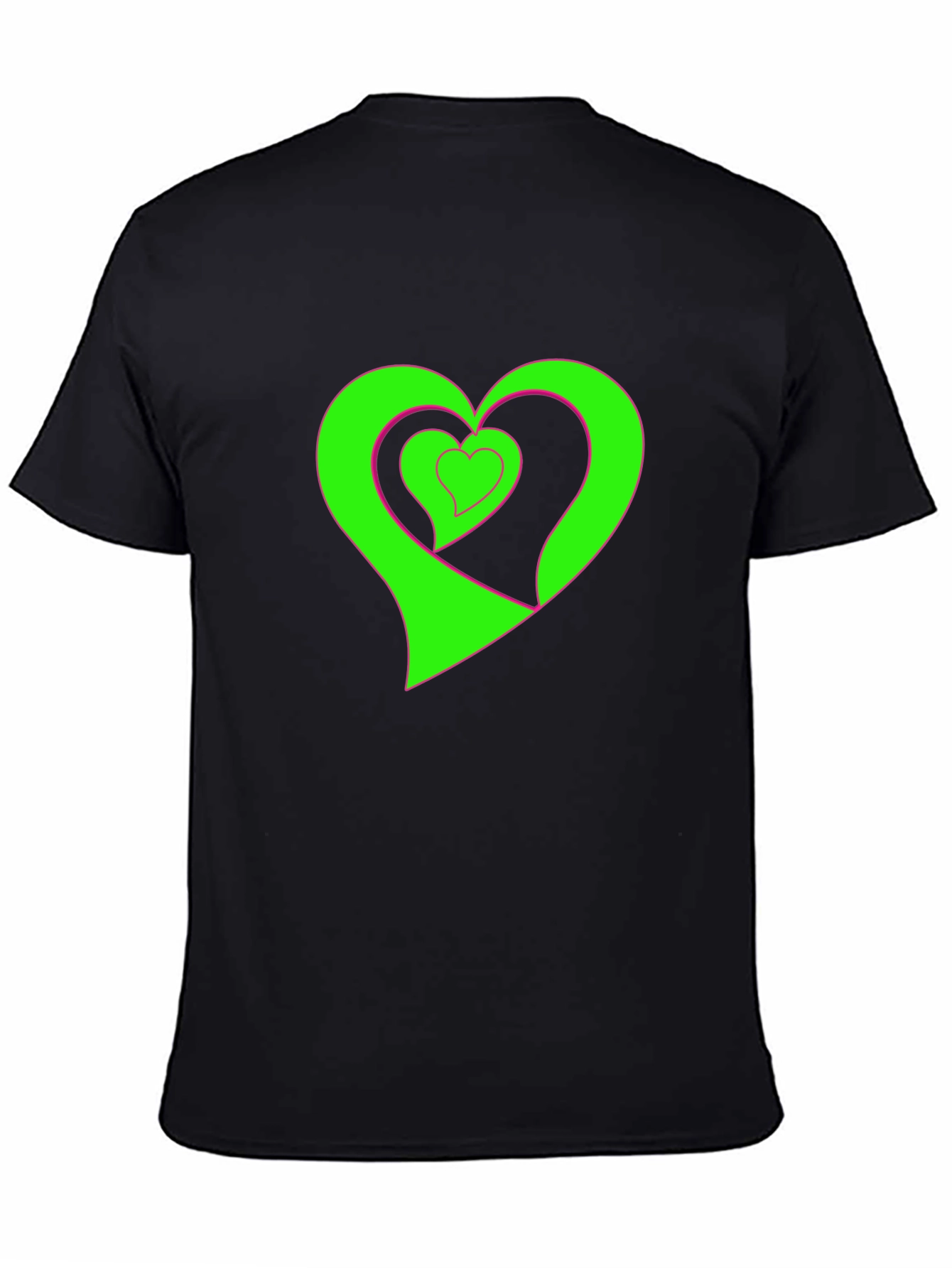 Black Heart Graphic Black Tee view 4