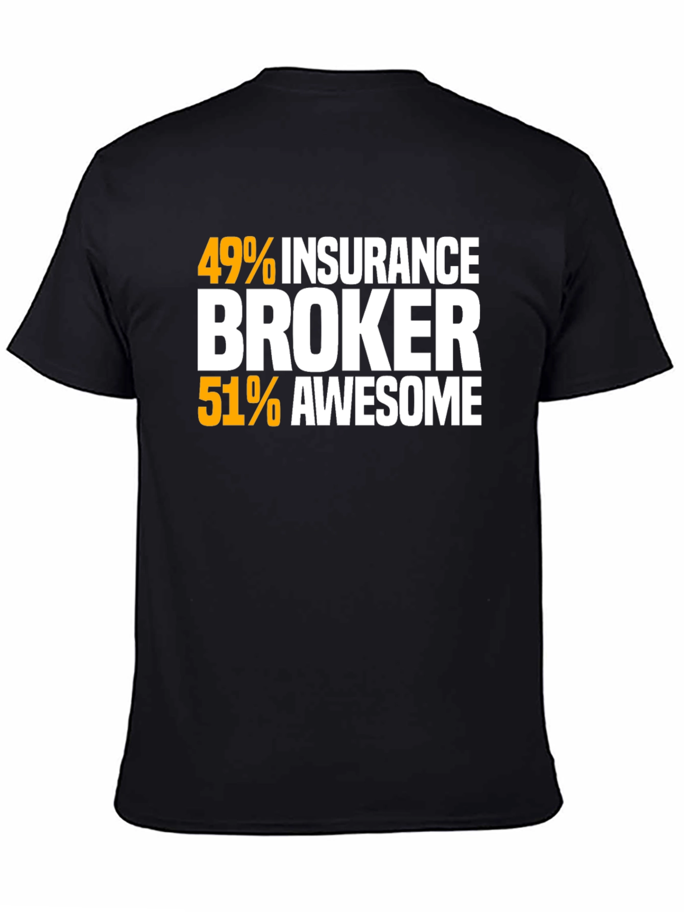 Black Insurance Broker Awesome Graphic T-Shirt view 4