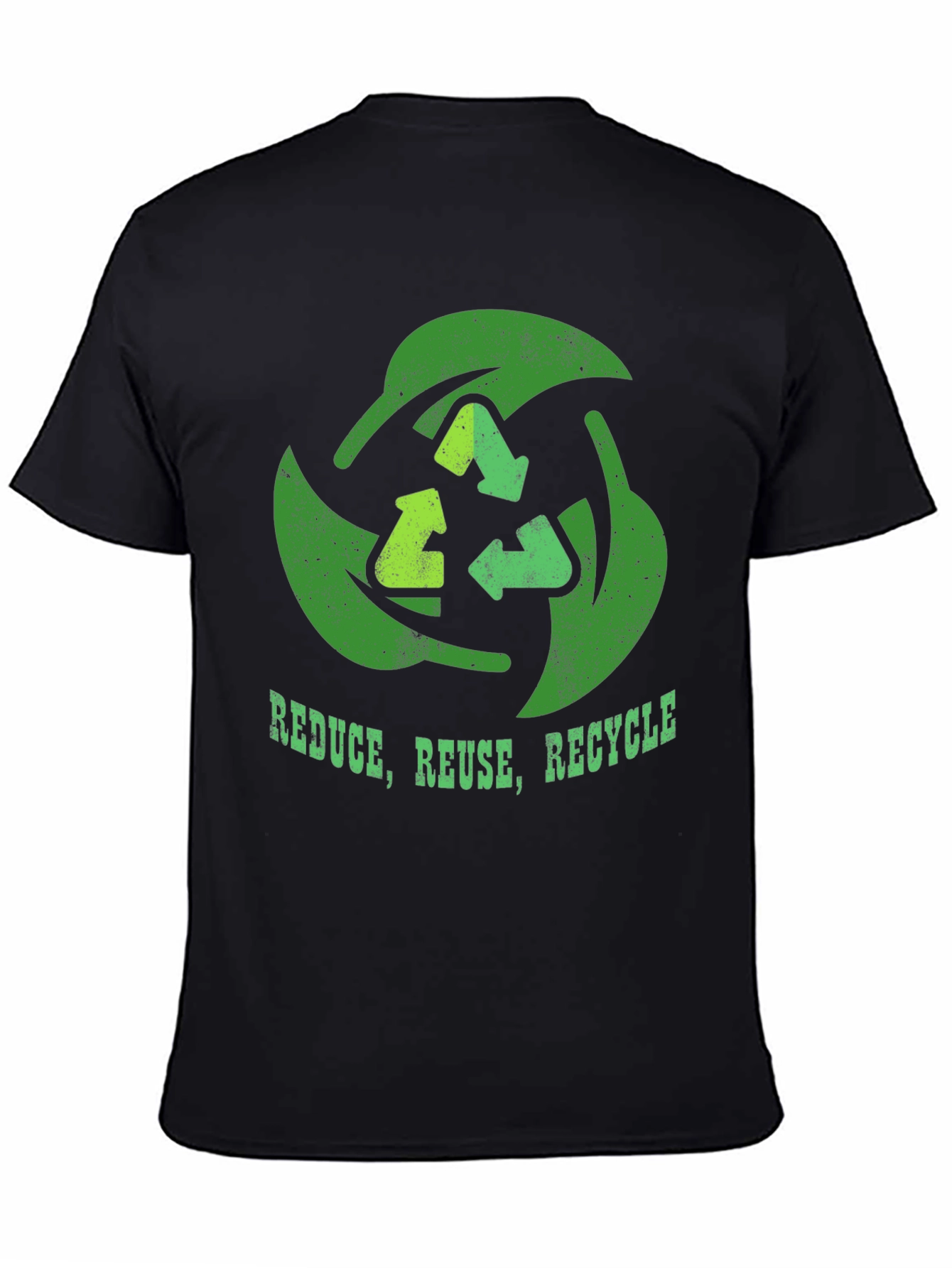 Reduce, Reuse, Recycle T-Shirt - Eco-Friendly Green Design - 4
