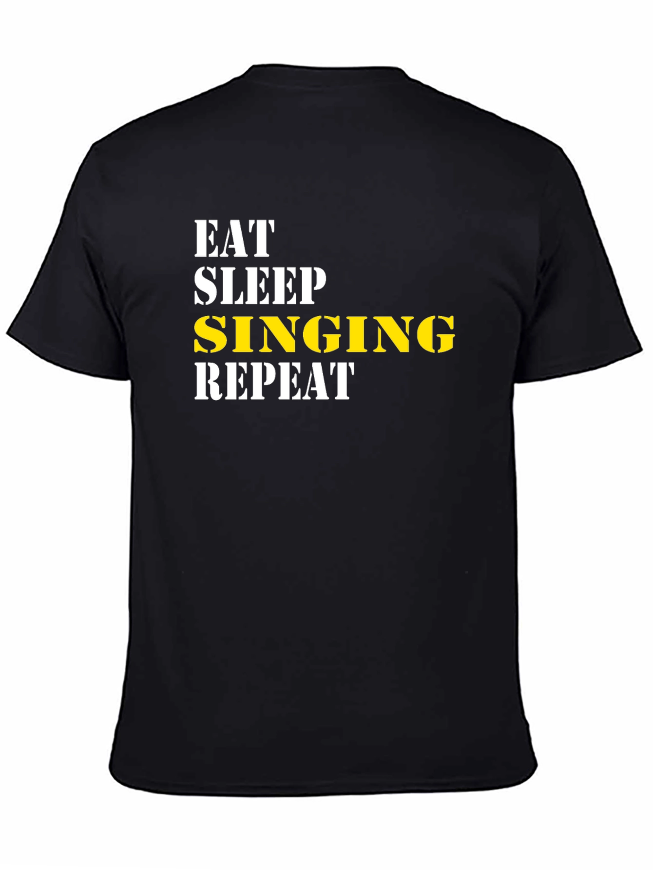 Eat Sleep Singing Repeat Graphic Tee - 4
