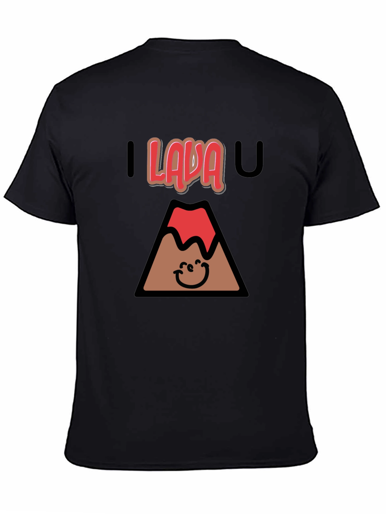 Black I Lava You Graphic Tee view 4