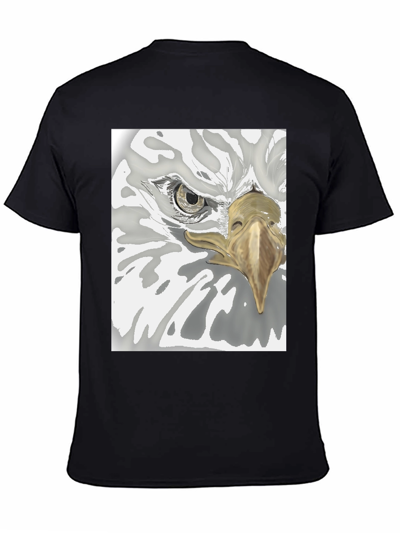 Black Eagle Graphic Tee - Black Cotton Blend view 4