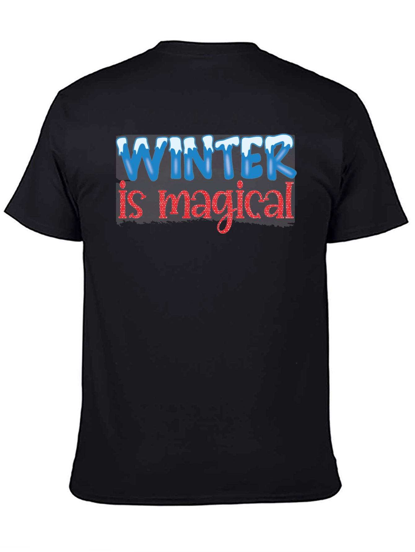 Black Winter is Magical Graphic Tee view 4