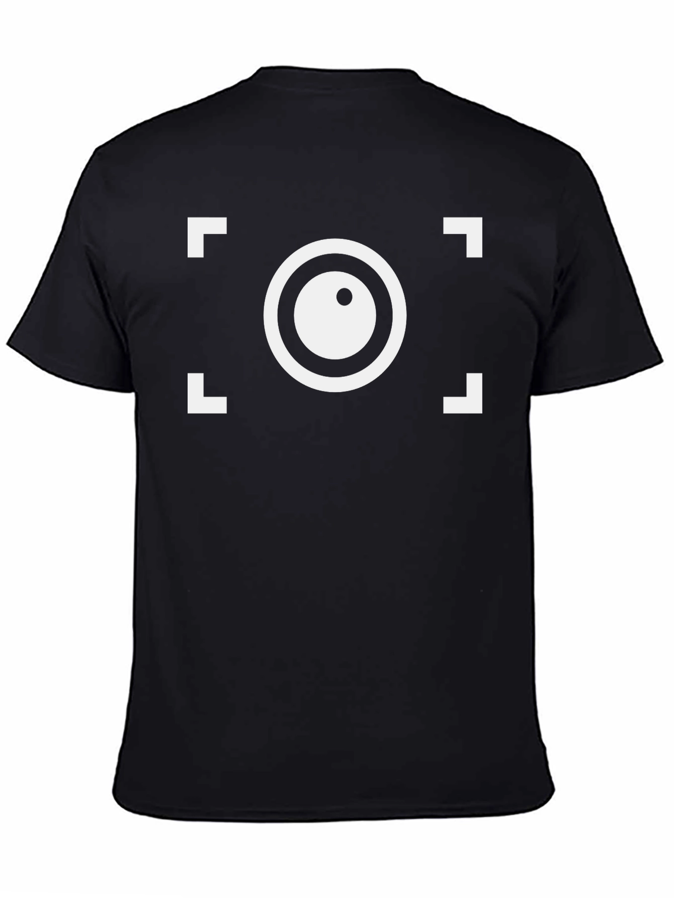 Black Camera Focus Graphic T-Shirt - Black view 4