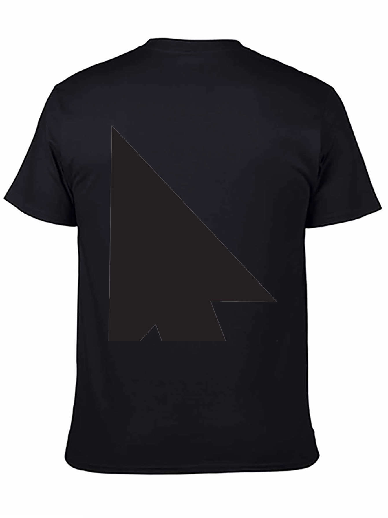 Black Stylish Black Graphic Tee - Modern Minimalist Design view 4